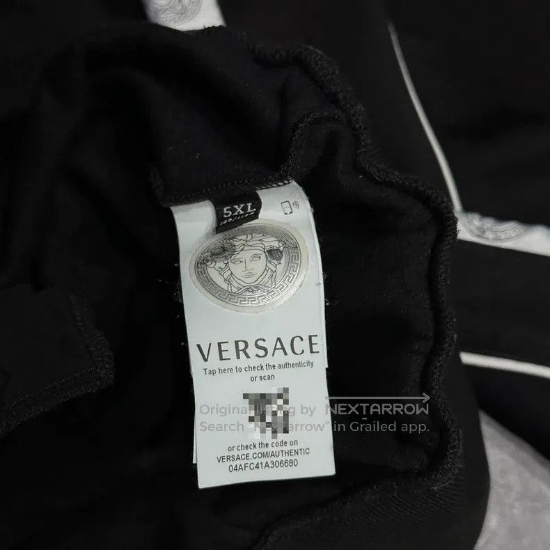Versace Versace Velvet half-zip sweatshirt pullover long sleeves Size US XXL / EU 58 / 5 - 4 Thumbnail