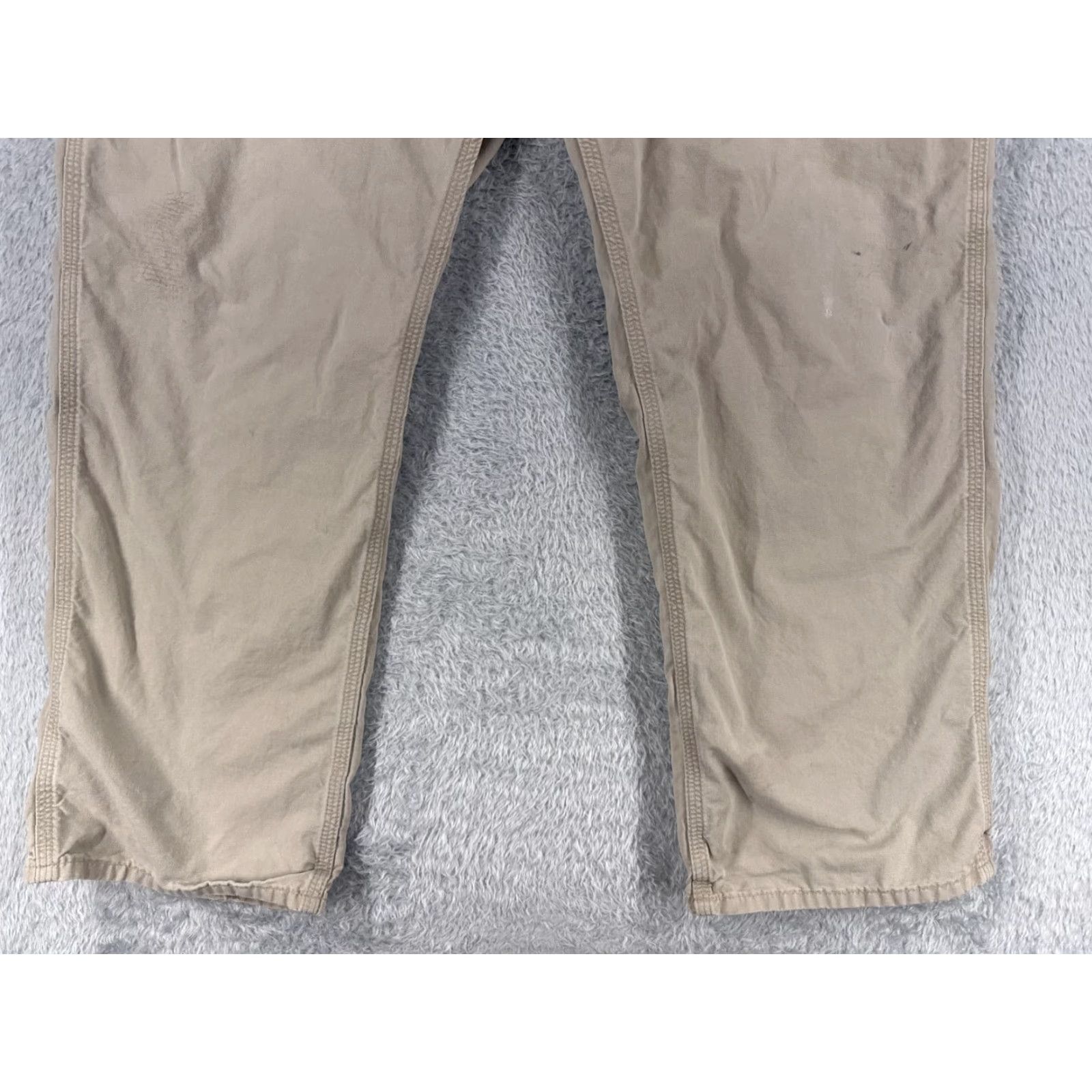Carhartt Carhartt Pants Men 42 Beige Utility Work Pants 100% Cotton Canvas Relaxed Straight 5-Pocket Carpenter Workwear Mens Size US 42 / EU 58 - 2 Thumbnail