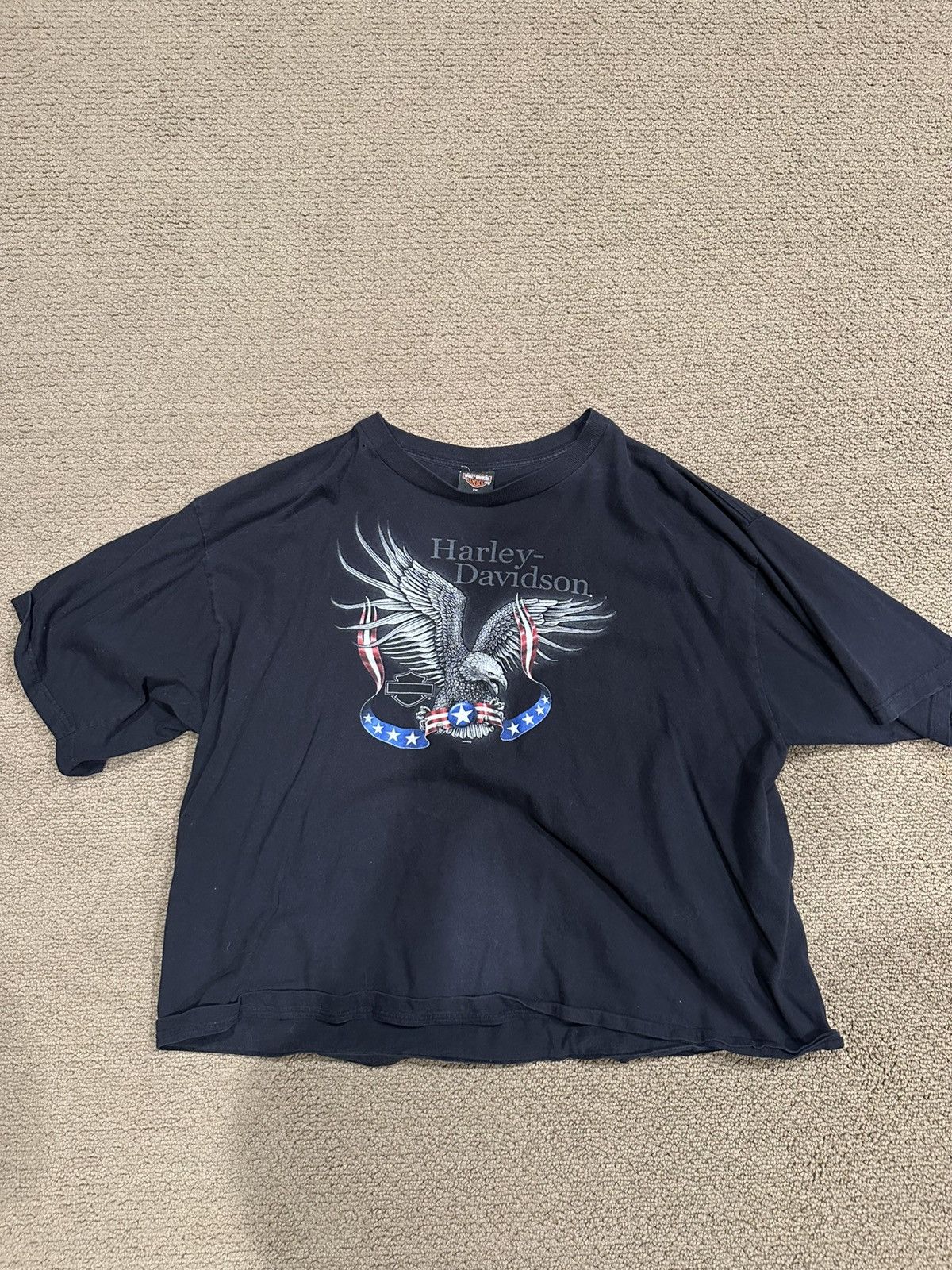 Harley Davidson × Vintage Vintage Oversized Harley Davidson Tee Size US XL / EU 56 / 4 - 1 Thumbnail