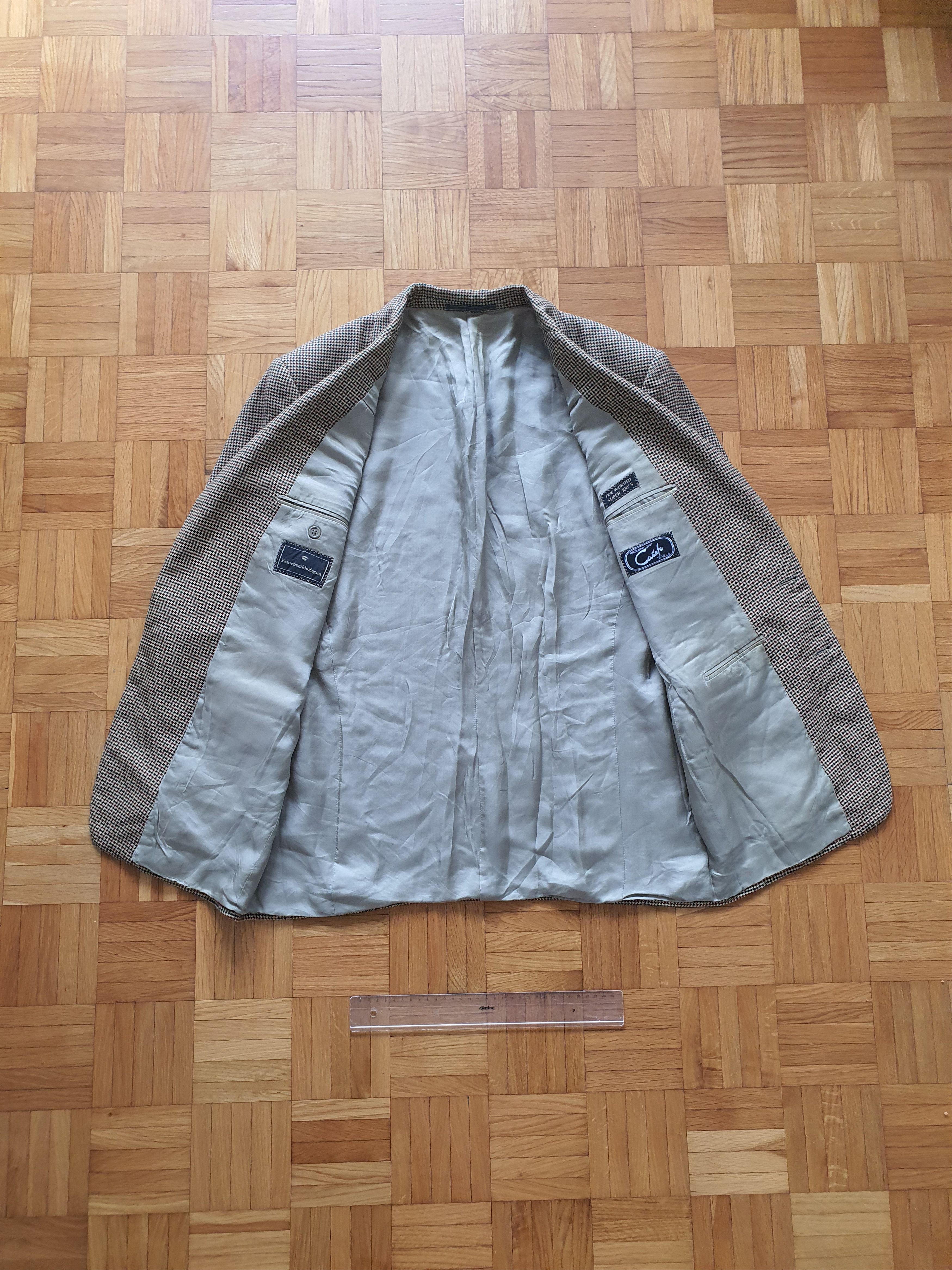 Ermenegildo Zegna Vintage Sports Coat Suit Jacket - Nailhead Pattern Size 46R - 4 Thumbnail