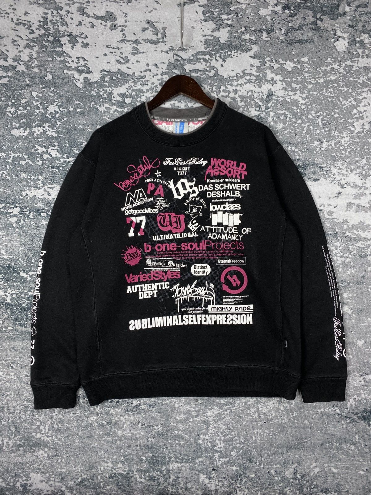 Designer Vintage B-One-Soul Project Crewneck Sweatshirts Size US L / EU 52-54 / 3 - 1 Thumbnail
