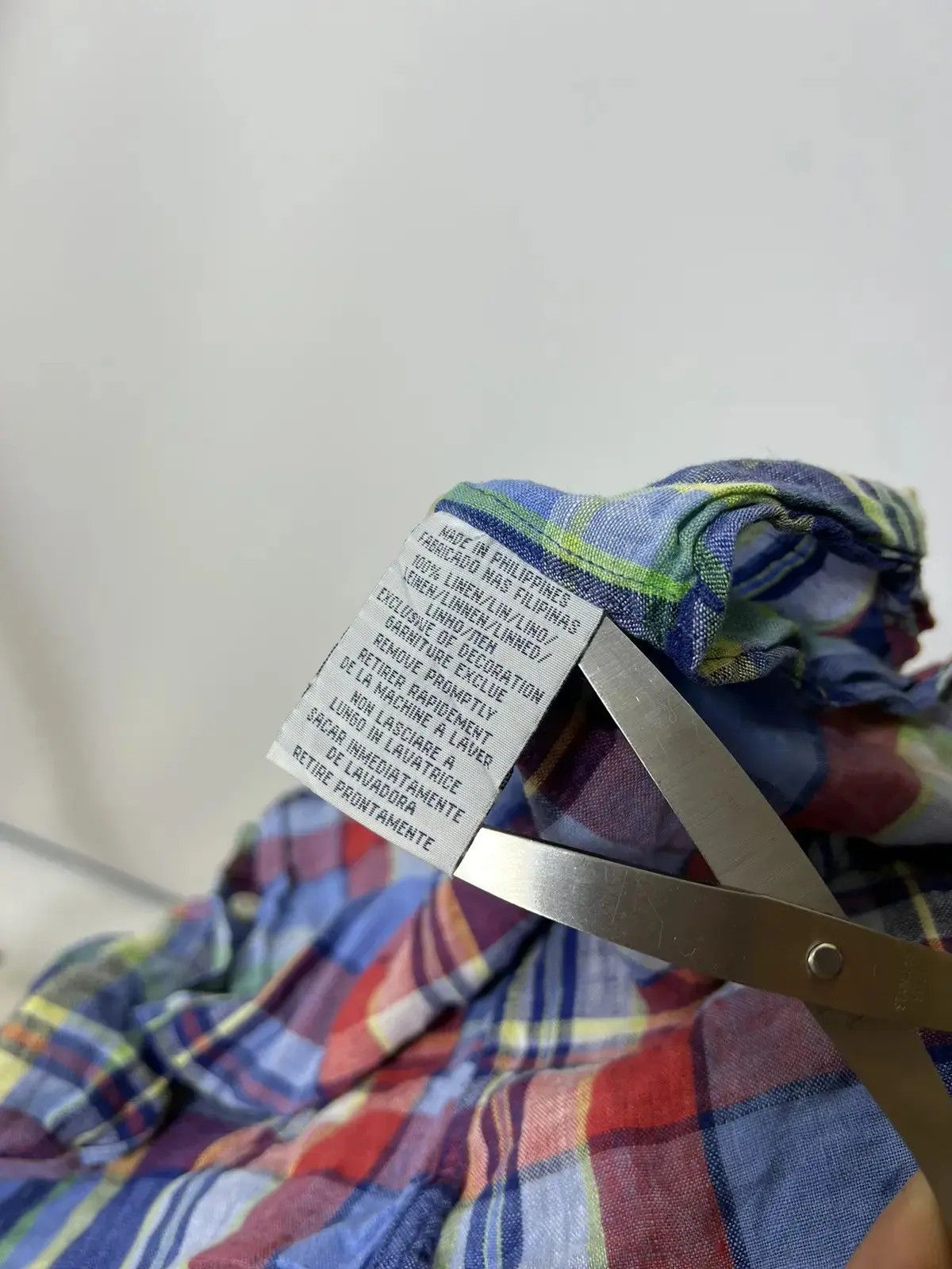 Designer × Polo Ralph Lauren Vintage Polo by Ralph Lauren linen long sleeve shirt Size US XL / EU 56 / 4 - 4 Thumbnail