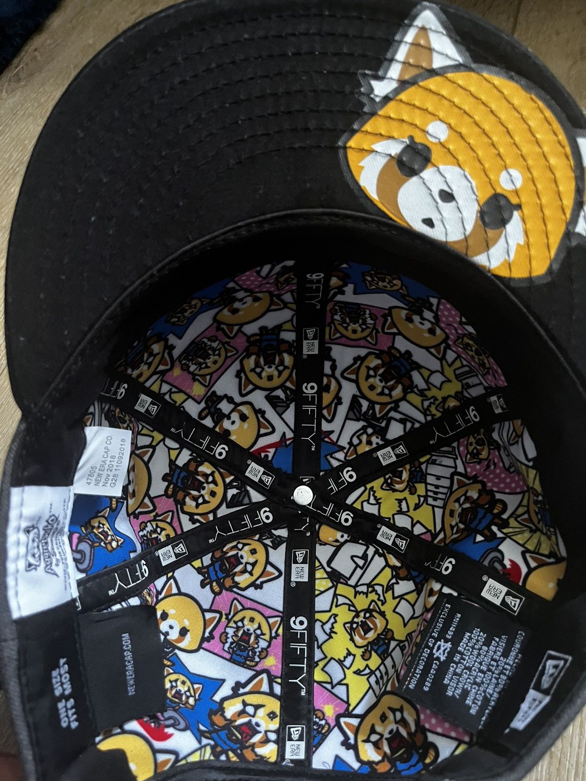 Japanese Brand Aggretsuko X Tokidoki New Era 59Fifty Snap Back Cap Size ONE SIZE - 5 Thumbnail