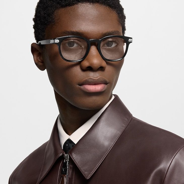 Louis Vuitton LV Signature Square Round Anti-Blue Light Glasses Size ONE SIZE - 5 Thumbnail