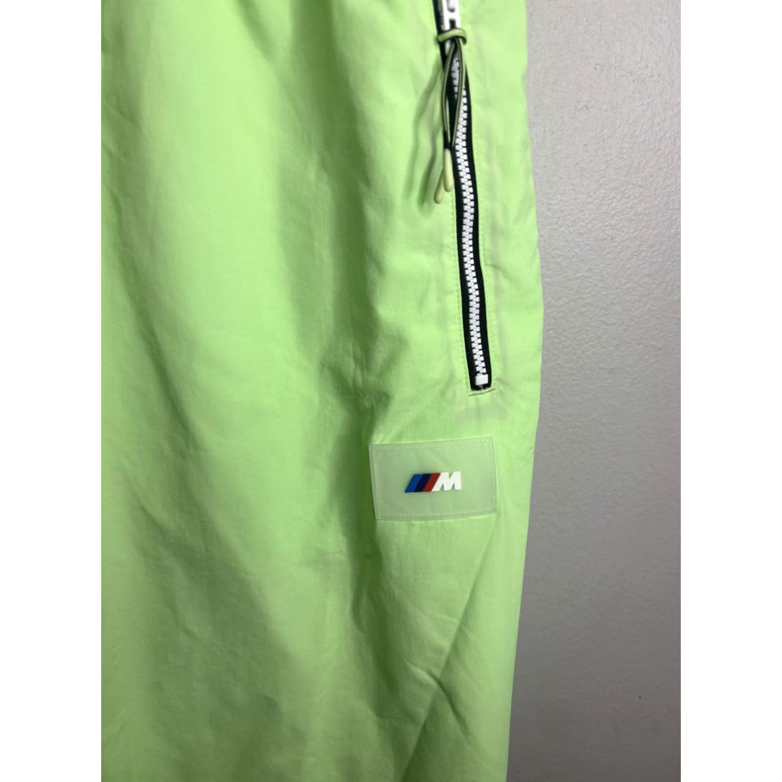 Puma PUMA BMW M Motorsport Pants Mens XL Green Track Golf Pockets Zip Pockets Woven Racing Size US 36 / EU 52 - 3 Thumbnail