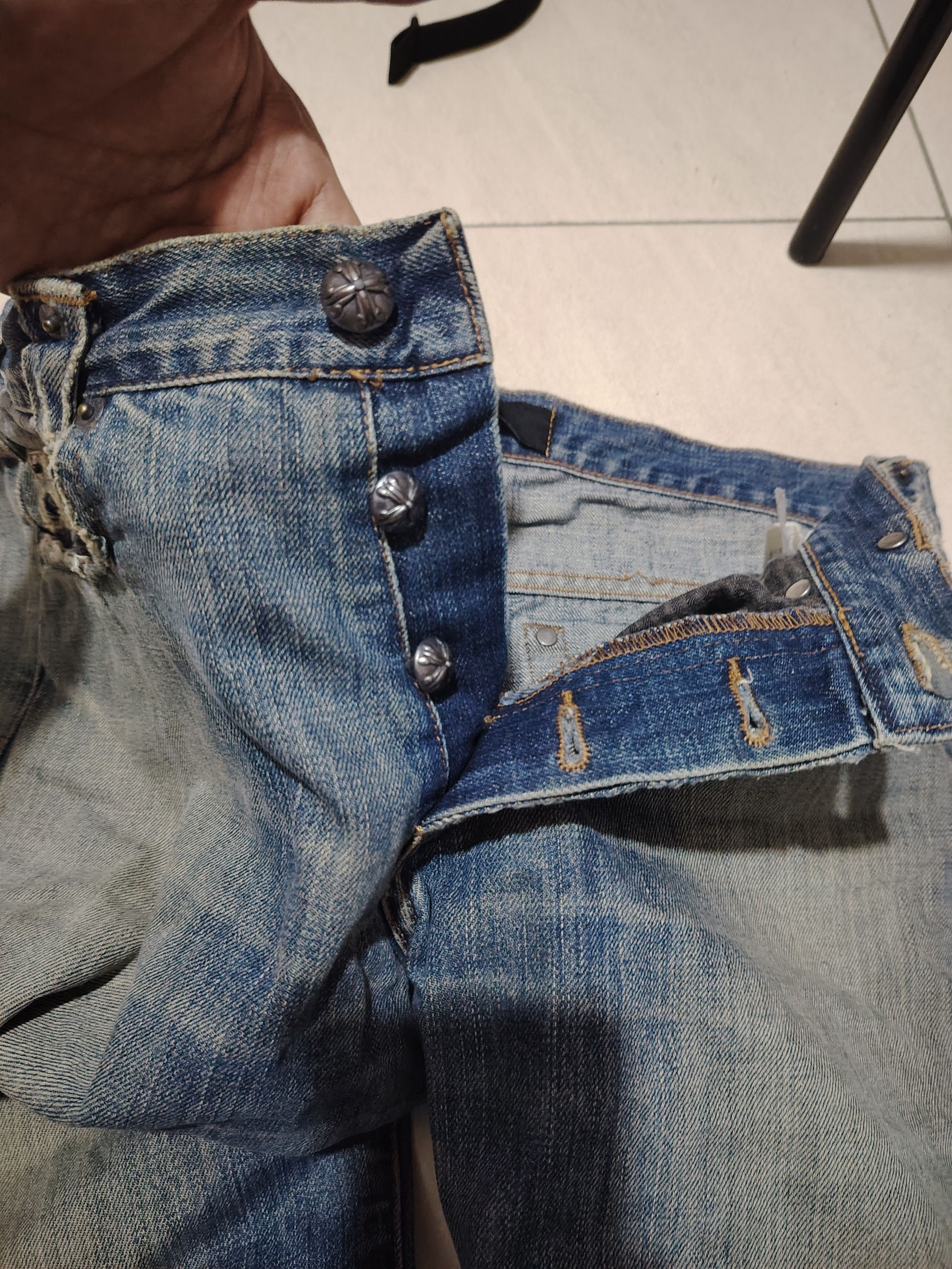Versace × Versus Versace Versus Versace Distressed Jeans Size US 35 - 5 Thumbnail