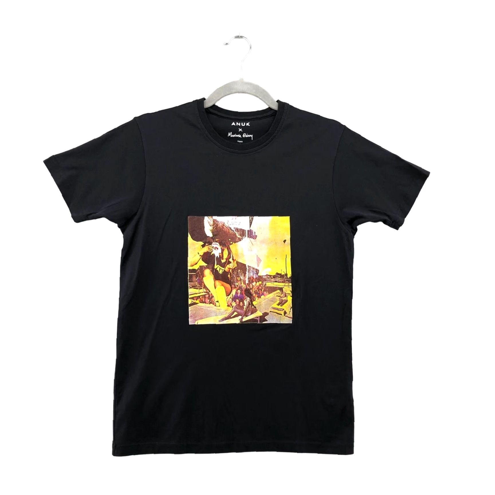 Sanuk Anuk x Muvindu Binoy Graphic T Shirt Black Art Retro Womens S Size S / US 4 / IT 40 - 2 Thumbnail