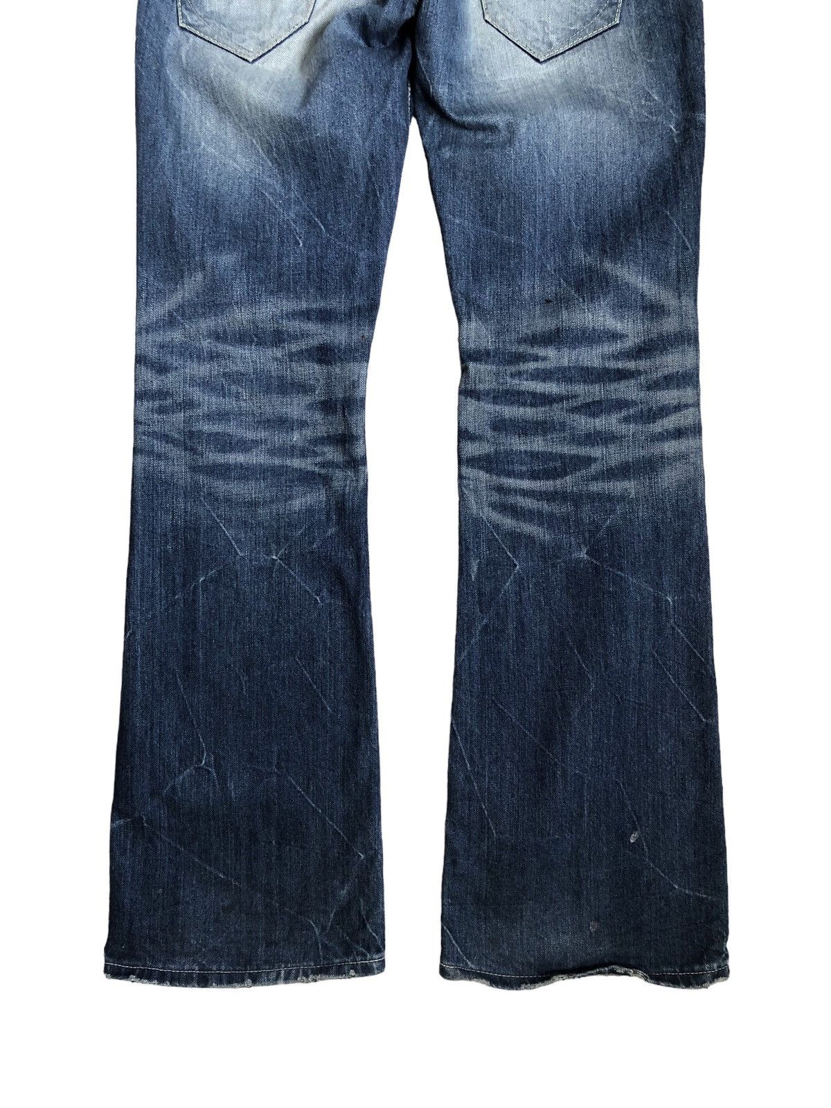 If Six Was Nine Vanquish studded distressed flared jeans Size US 31 - 11 Thumbnail