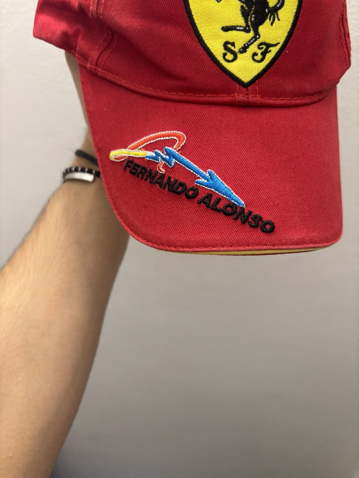 Ferrari × NASCAR Vintage Y2K Ferarri Racing Cap Fernando Alonso F1 Size ONE SIZE - 4 Thumbnail
