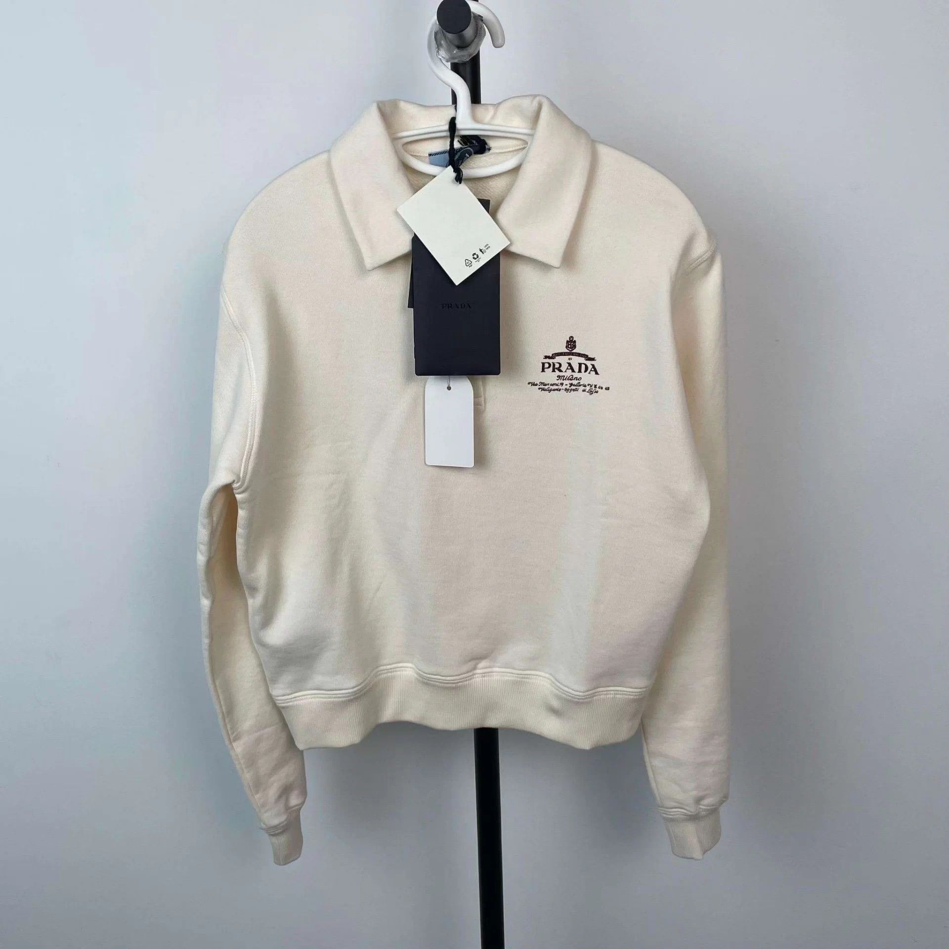 Prada Prada lapel long-sleeve pullover XS Size XS / US 0-2 / IT 36-38 - 1 Thumbnail