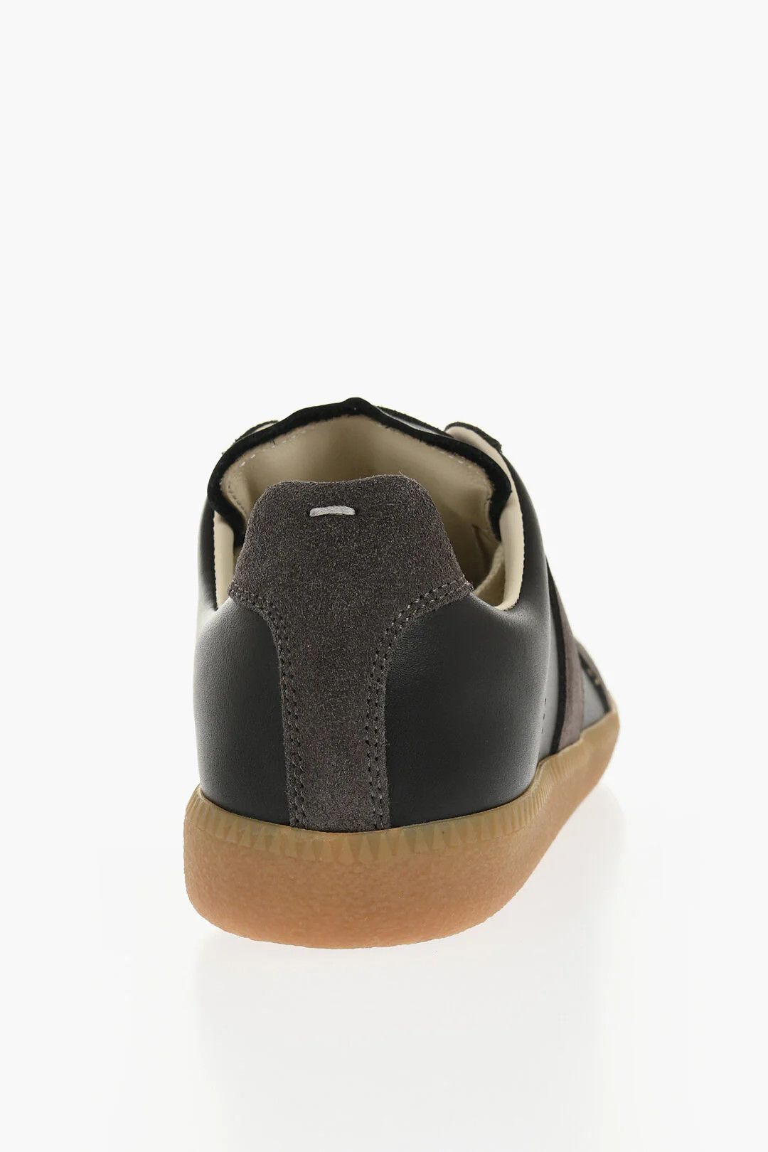 Maison Margiela og1mm0426 Leather Low-Top Sneakers in Brown Size US 5 / IT 35 - 2 Thumbnail