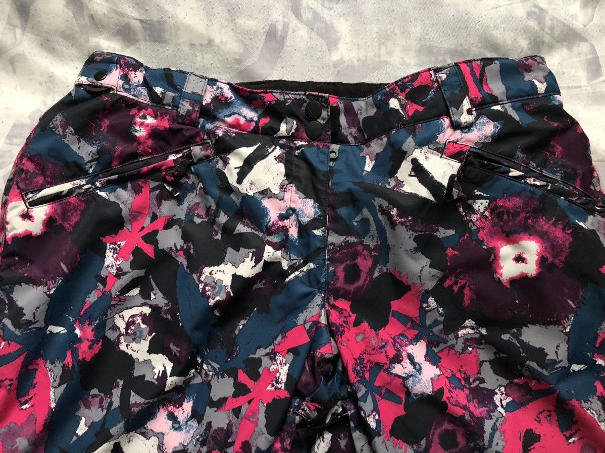 Vintage NWT Ripzone Pink Floral Snow Pants - Size XXL Size US 36 / EU 52 - 2 Thumbnail