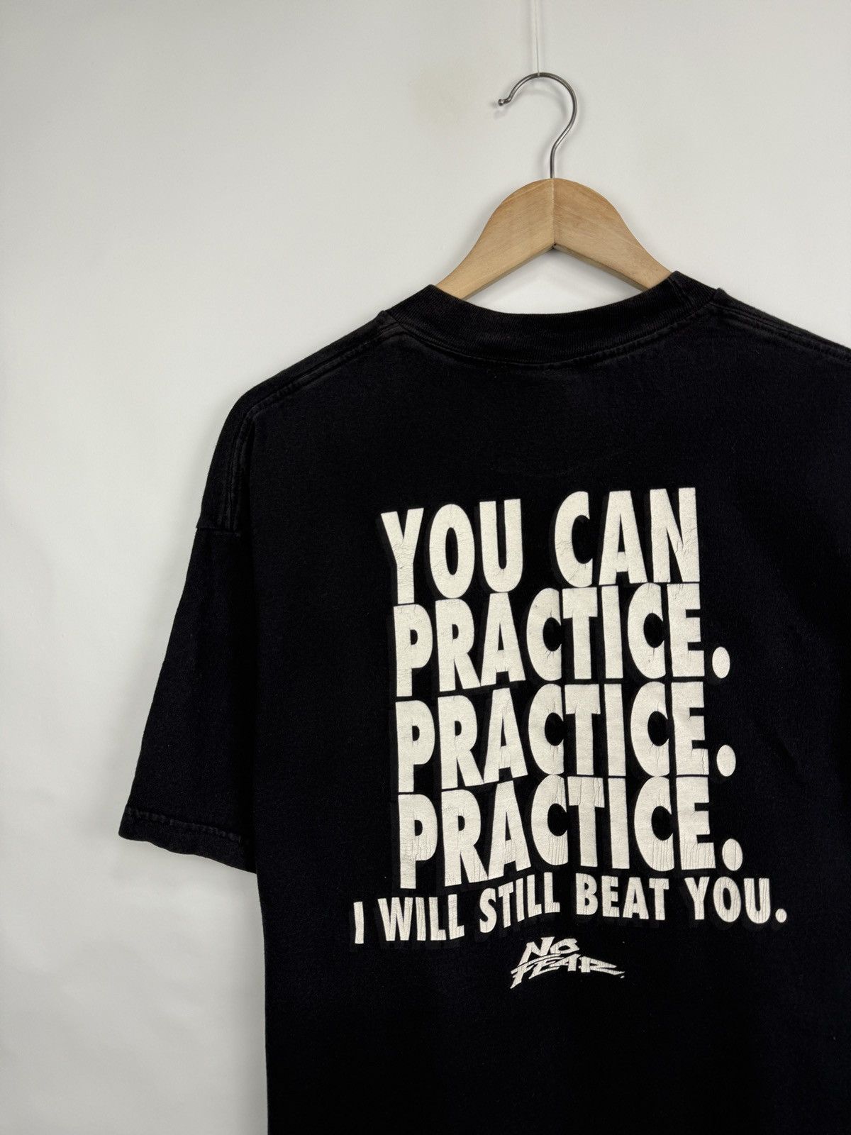 No Fear 🇺🇸💀 Vintage 90s No Fear You Can Practice I Will Still Beat Yo Size US XL / EU 56 / 4 - 4 Thumbnail