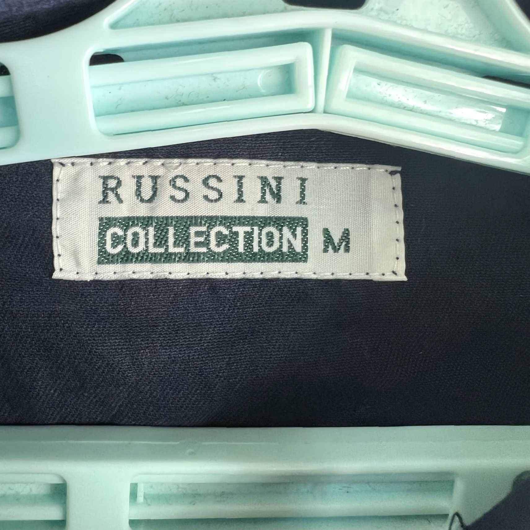 Vintage VINTAGE Russini Men's Button-Up Shirt Long Sleeve Blue Cotton Collared Embroidered Size M Casual Size US M / EU 48-50 / 2 - 4 Thumbnail