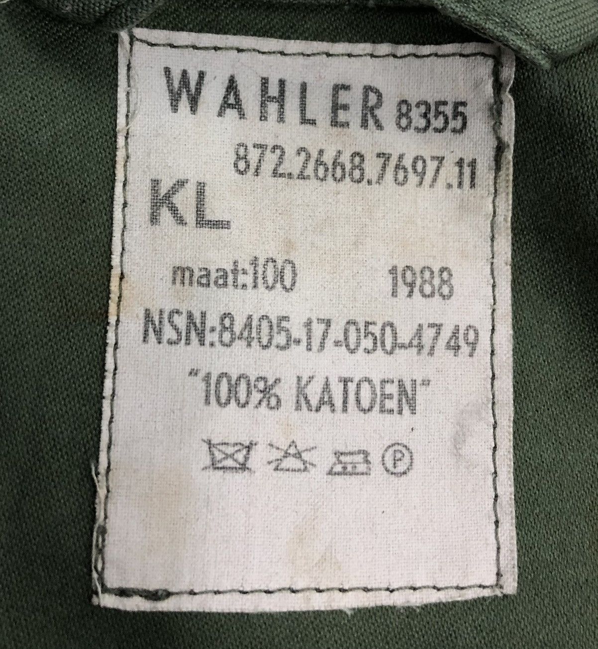 Vintage Vintage Wahler 8355 Military Jacket Size US L / EU 52-54 / 3 - 18 Thumbnail