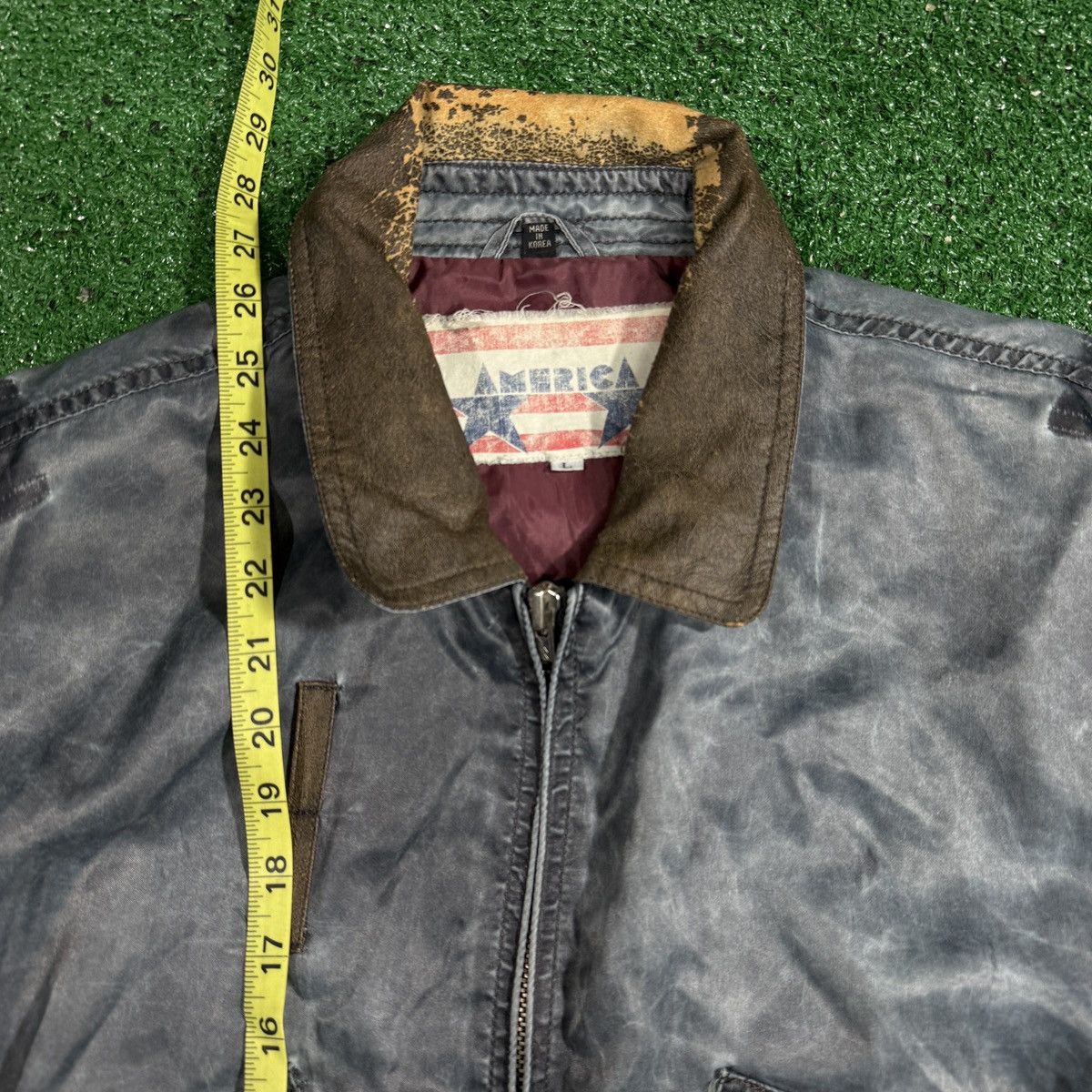 J. America Vintage 80s Bomber Flight Jacket Joltin Josie 1988 Korea L Size US L / EU 52-54 / 3 - 10 Thumbnail