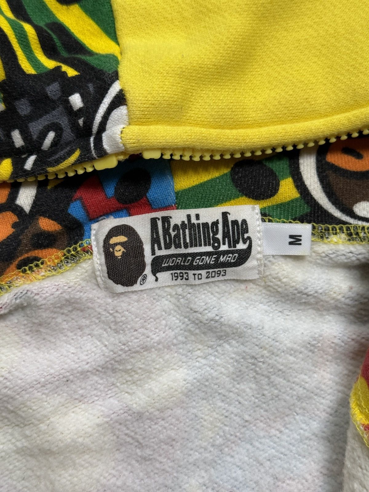 Bape A Bathing Ape Yellow Galaxy Camo Shark Hoodie Size US M / EU 48-50 / 2 - 6 Thumbnail