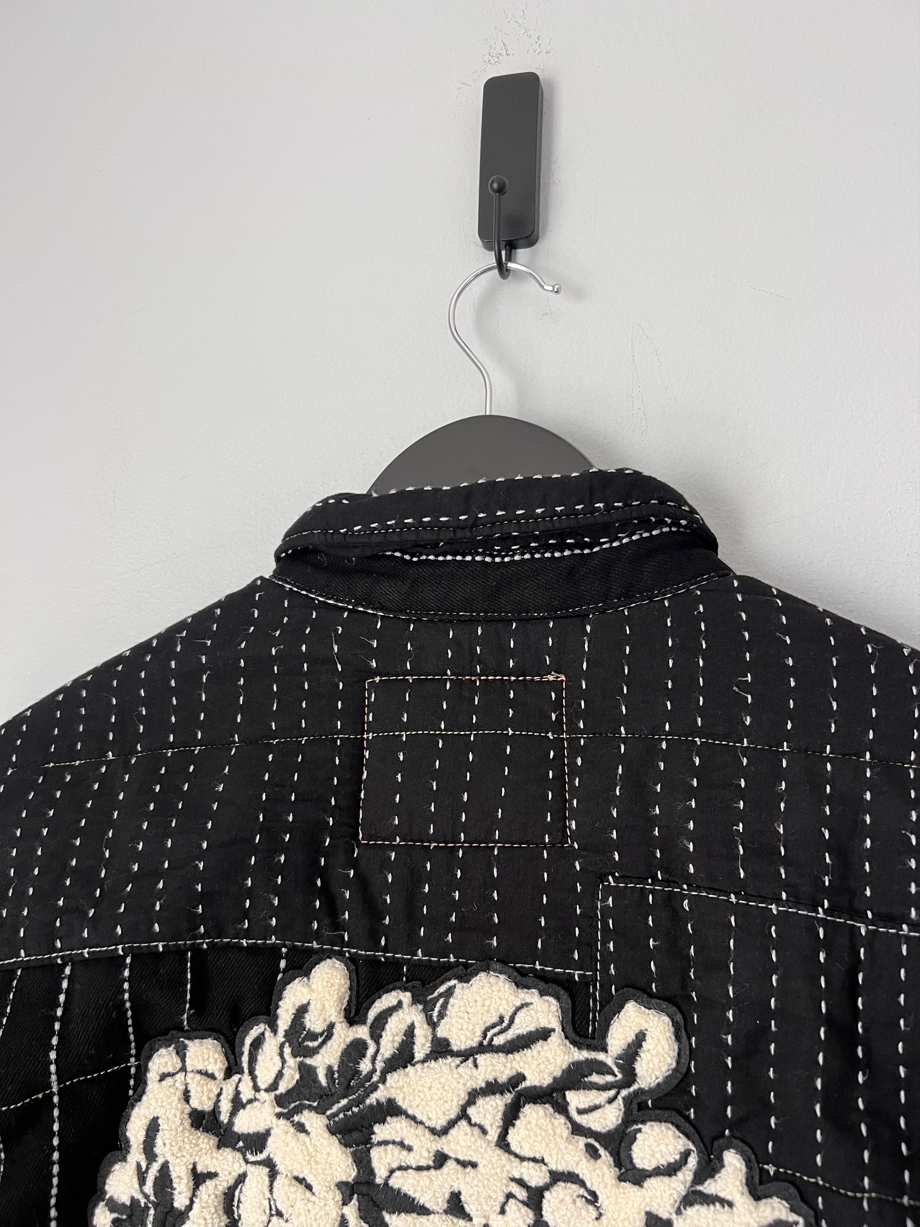 DENIM TEARS × Levi's Denim Tears Levi's Peace Patchwork Padded Jacket in Black Size US L / EU 52-54 / 3 - 2 Thumbnail