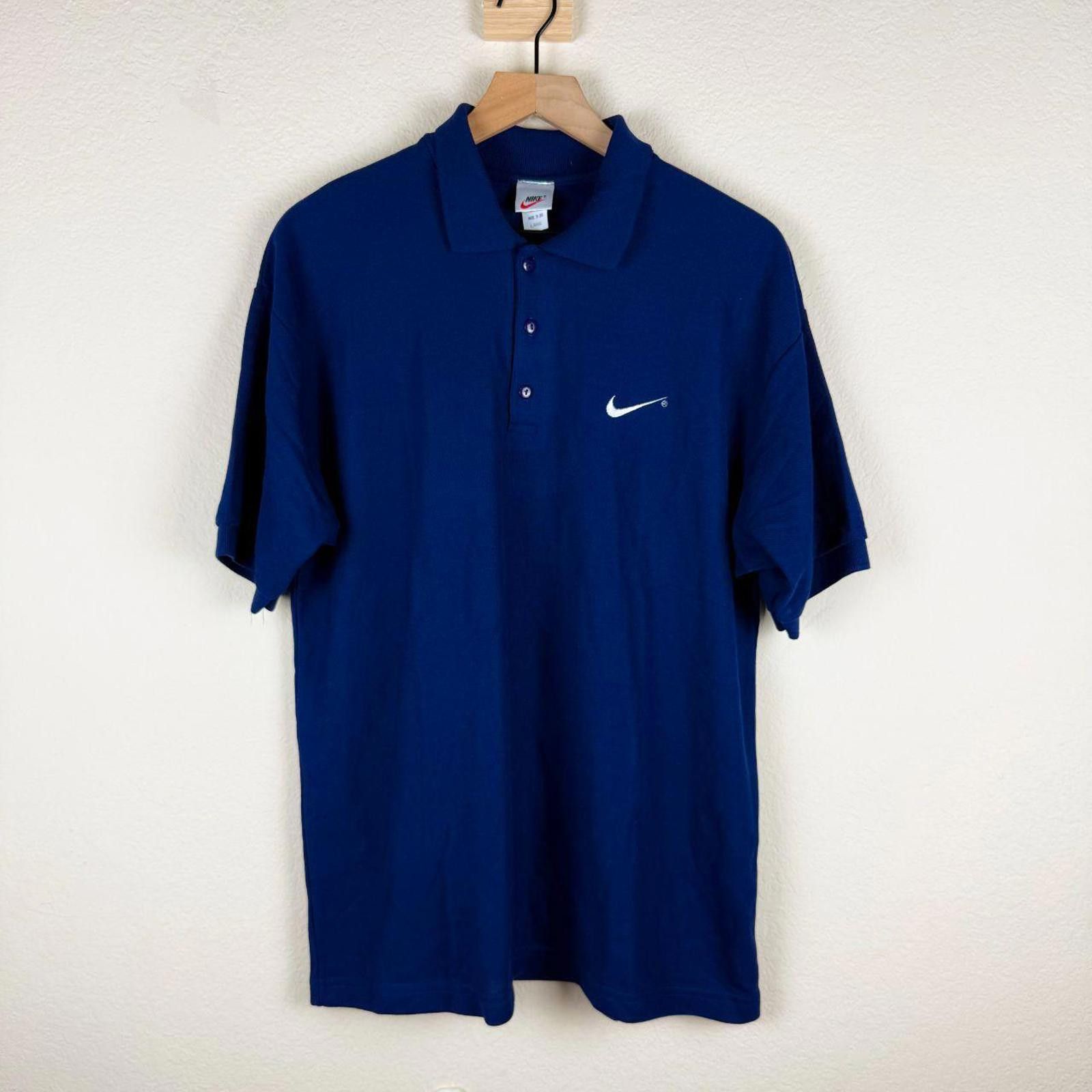 Nike Nike Shirt Men's L Navy Vintage Polo Size US L / EU 52-54 / 3 - 1 Thumbnail