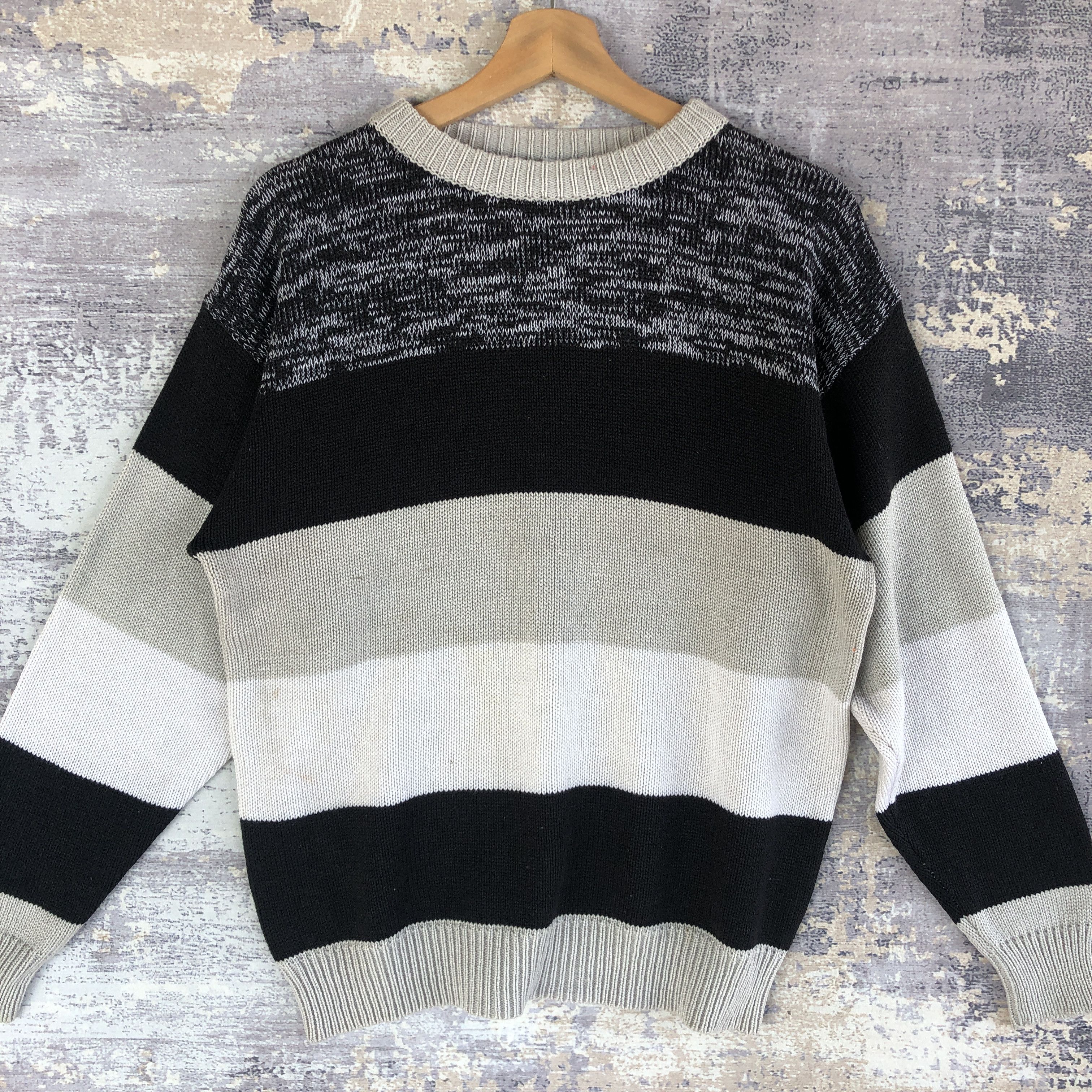 Homespun Knitwear Y2K Japanese Knitted Sweater Multi Color Knitted Sweatshirt Size US S / EU 44-46 / 1 - 4 Thumbnail