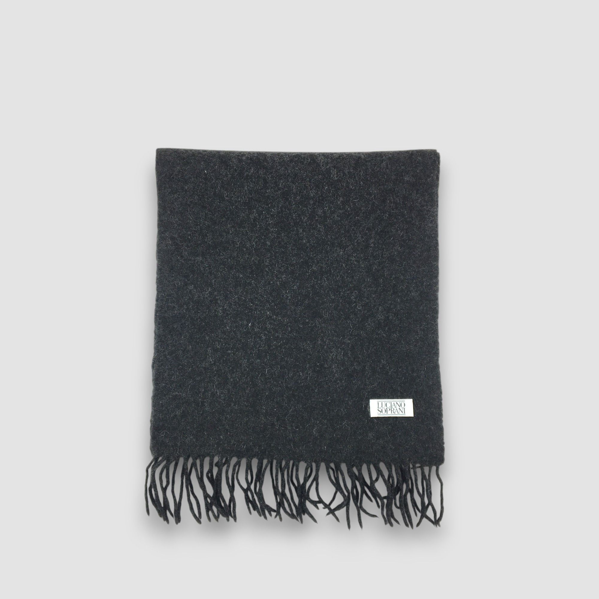 Vintage Vintage Luciano Soprani Scarf Wool Fringe Winter Scarves Size ONE SIZE - 2 Thumbnail