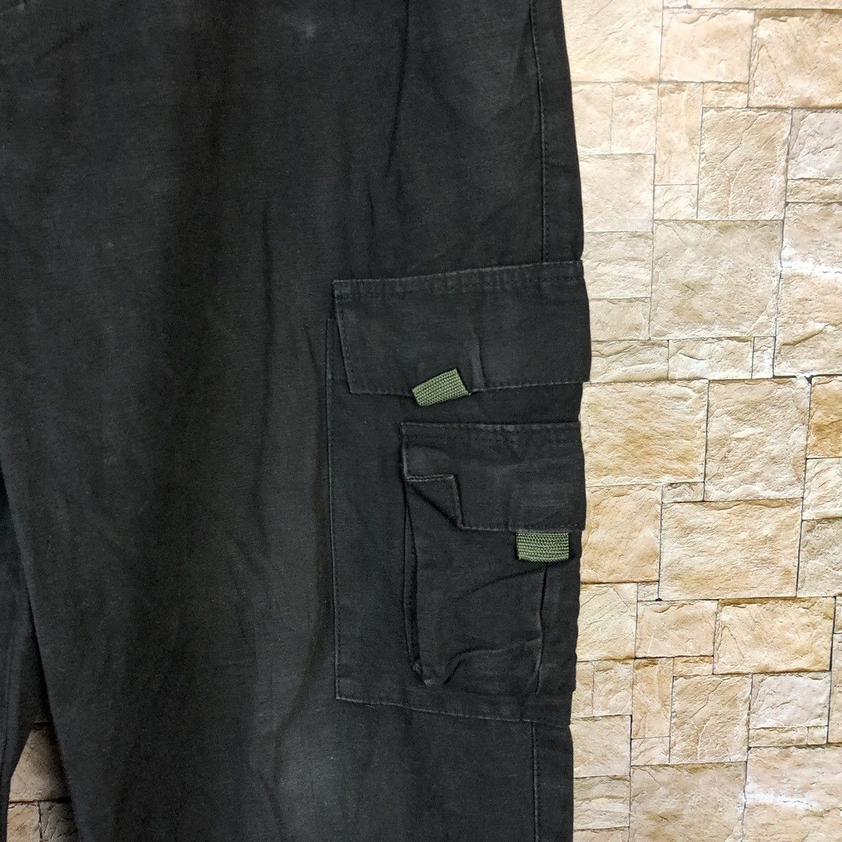 Japanese Brand ZMJ Black Cargo utility tactical Multipocket Pants #A986 Size US 34 / EU 50 - 10 Thumbnail