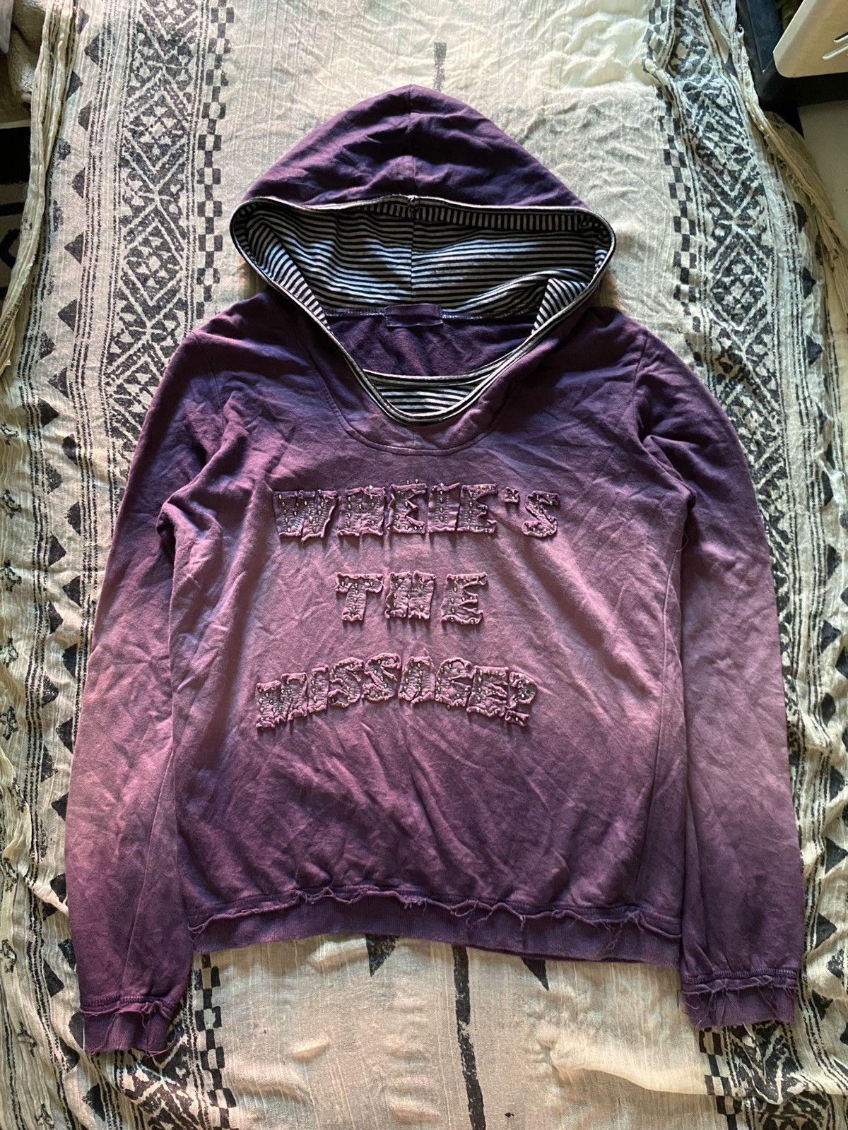 If Six Was Nine × Japanese Brand × Le Grande Bleu (L.G.B.) Japanese skip distressed double layers tie dye hoodie Size US M / EU 48-50 / 2 - 1 Thumbnail