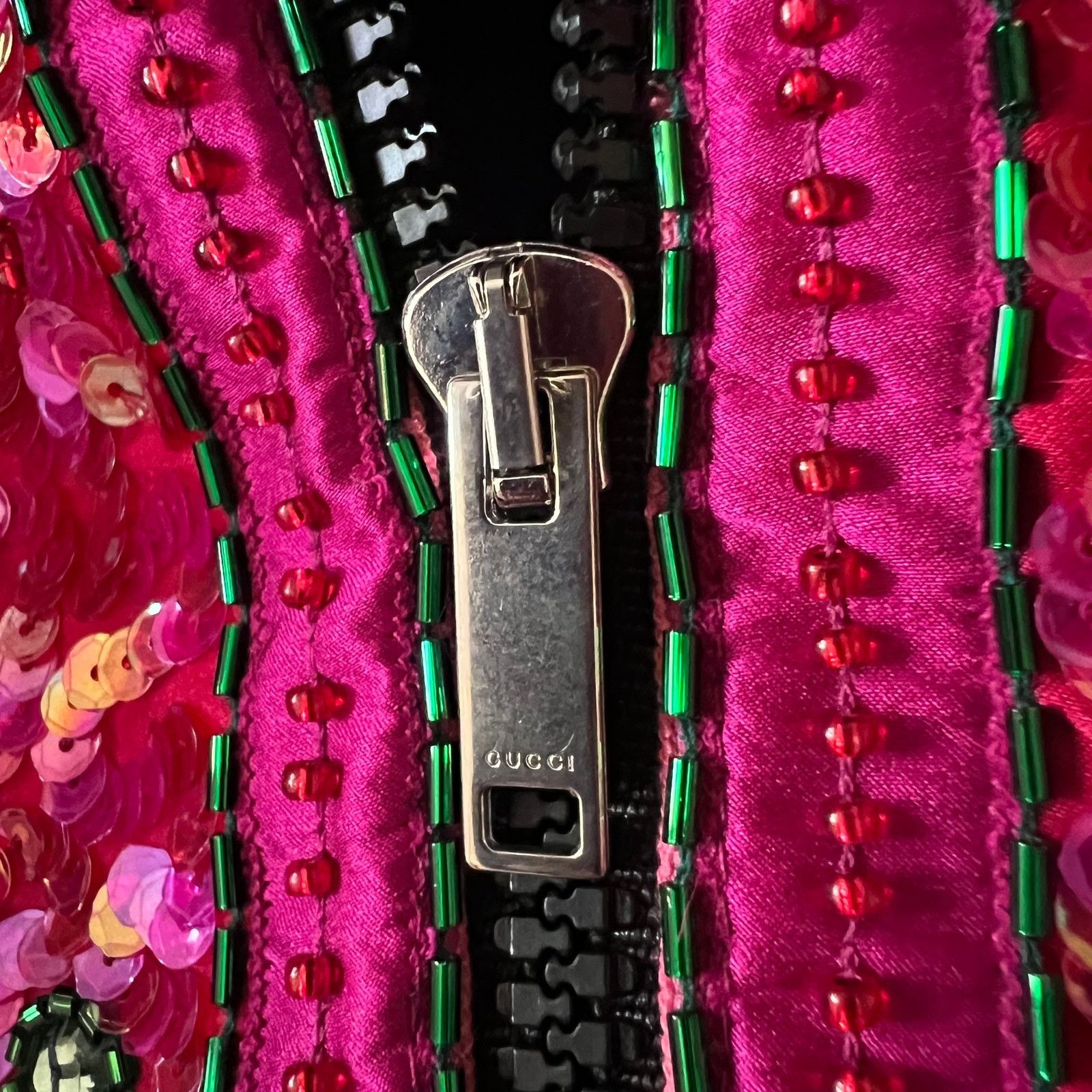 Gucci Gucci Fringe,Beaded,Sequin&Crystal Accents Bomber Jacket, M Size M / US 6-8 / IT 42-44 - 16 Thumbnail