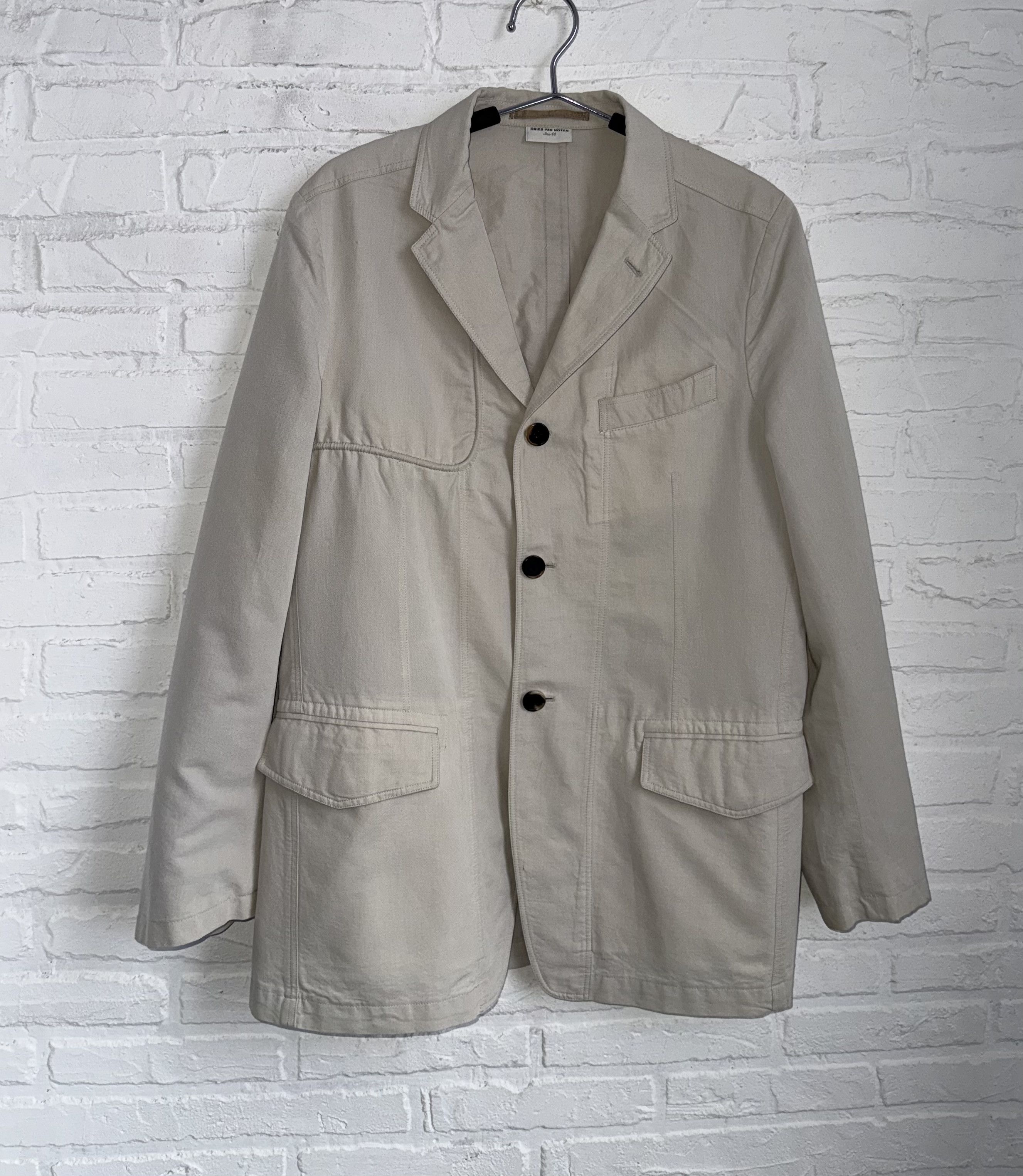 Dries Van Noten cotton linen blazer