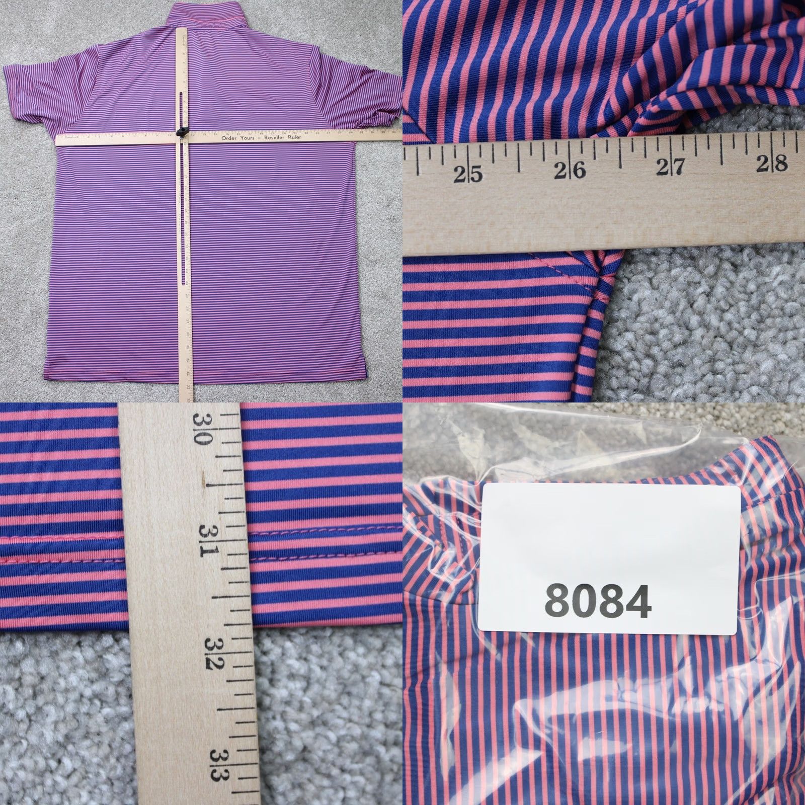 Vintage Maelreg Performance Polo Shirt Men 2XL XXL Purple/Blue Golf Stretch Short Sleeve Size US XXL / EU 58 / 5 - 8 Thumbnail