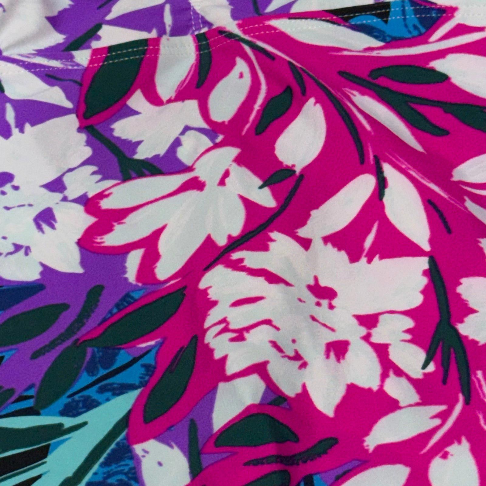 Other Floral Racerback Tankini Top Size 2X Size ONE SIZE - 2 Thumbnail