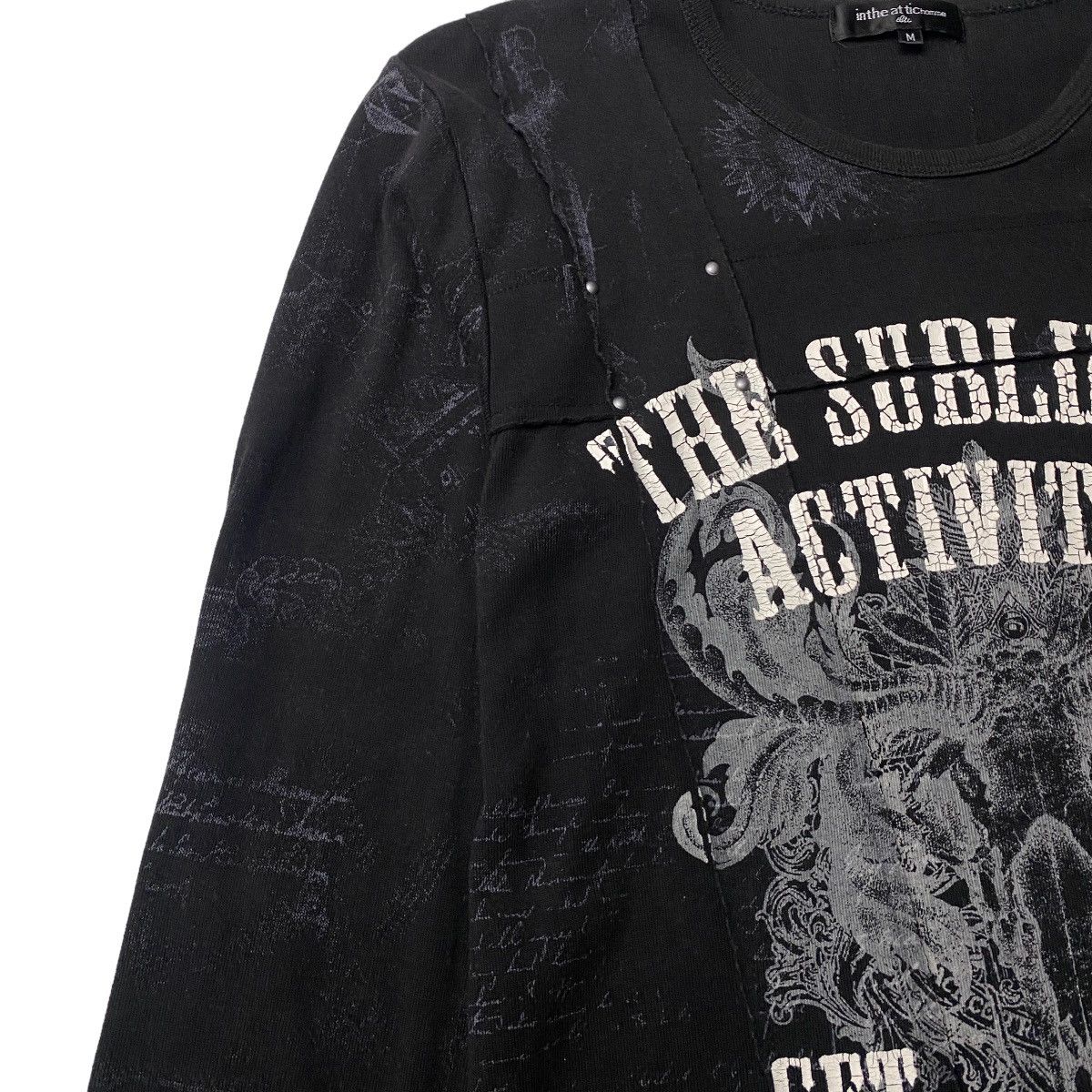 If Six Was Nine 2000's In The Attic Sick Tribal Poem Longsleeve Size US S / EU 44-46 / 1 - 6 Thumbnail