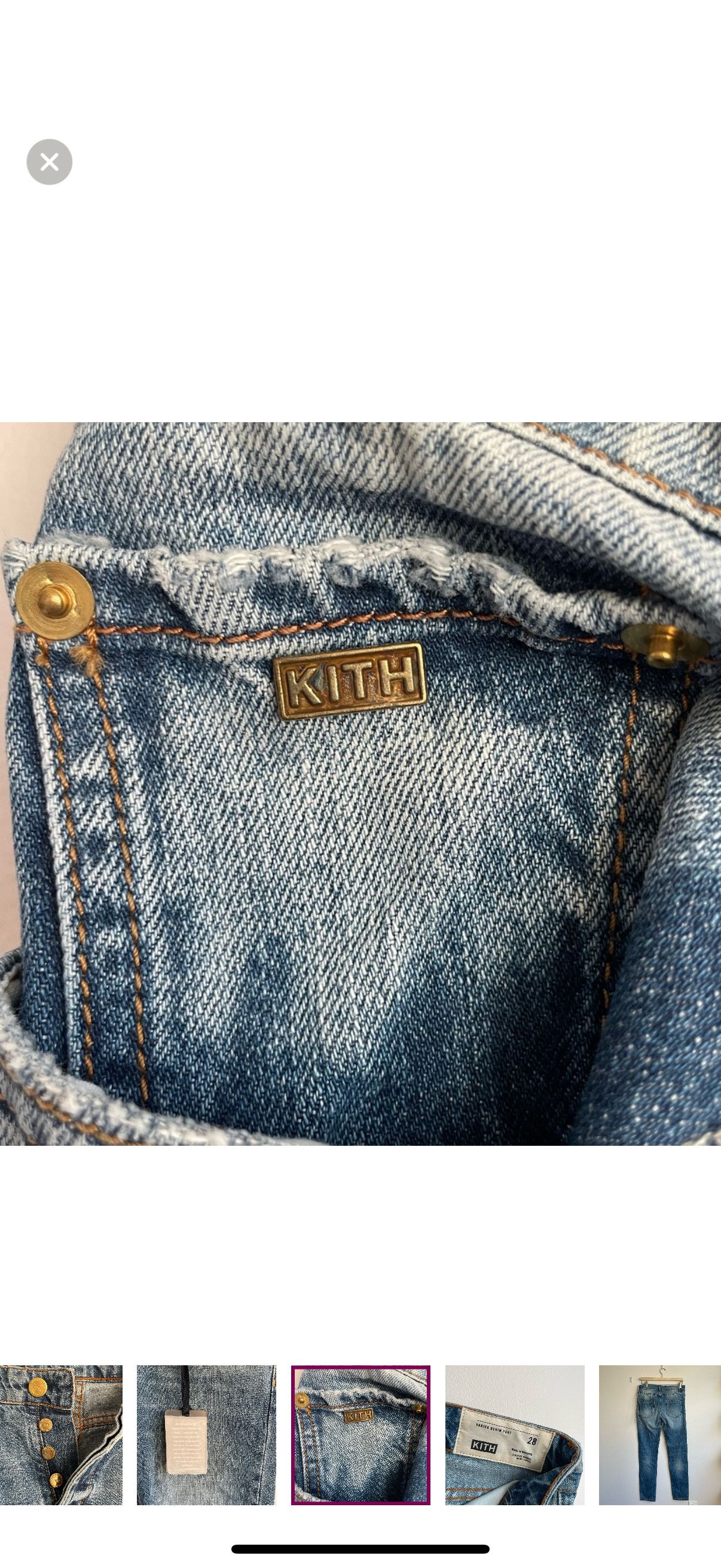 Kith Brand New Women’s Varick Denim Pant Size 28" / US 6 / IT 42 - 4 Thumbnail
