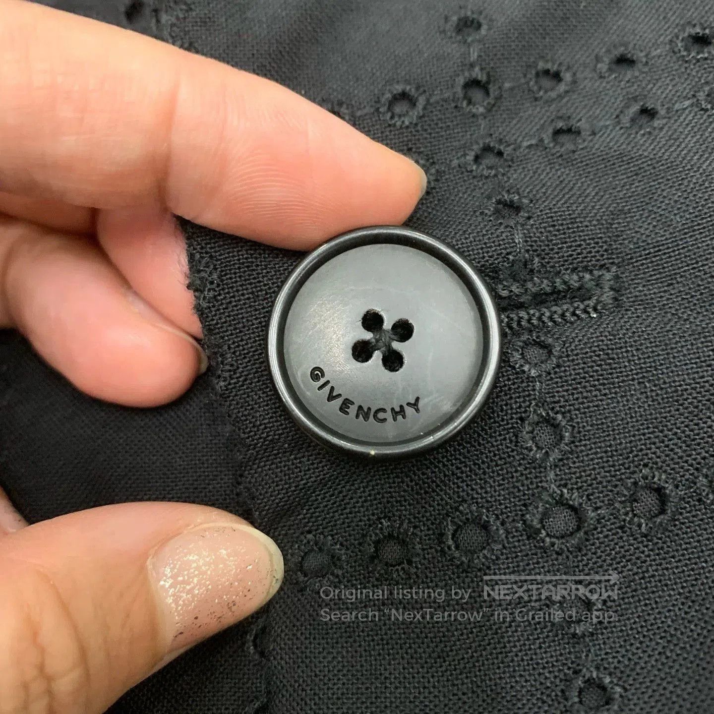 Givenchy givenchy black hollowed wool blazer coat. Size US L / EU 52-54 / 3 - 7 Thumbnail