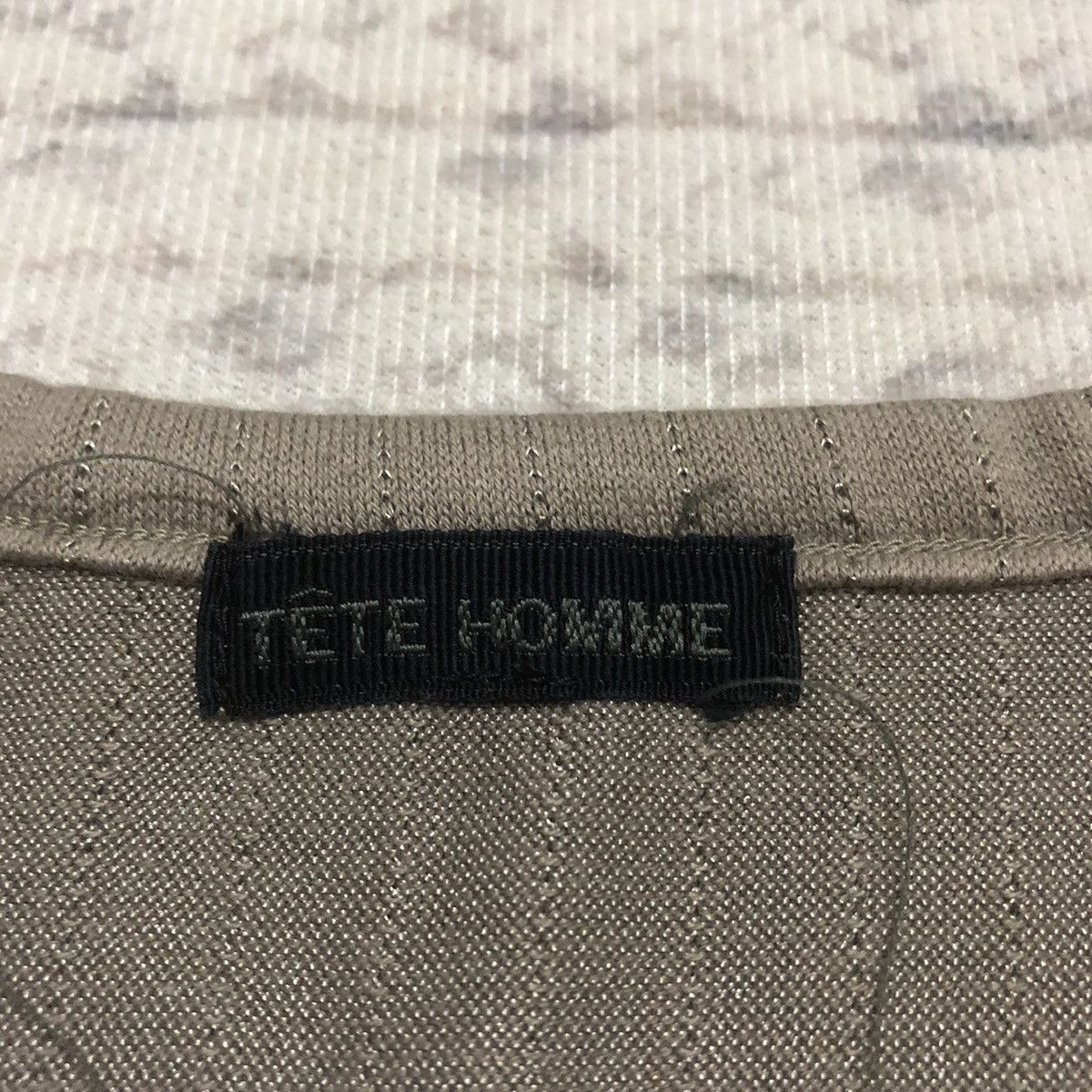 Issey Miyake Rare Vintage Tete Homme Henley Neck Tees Size US XXS / EU 40 - 6 Thumbnail