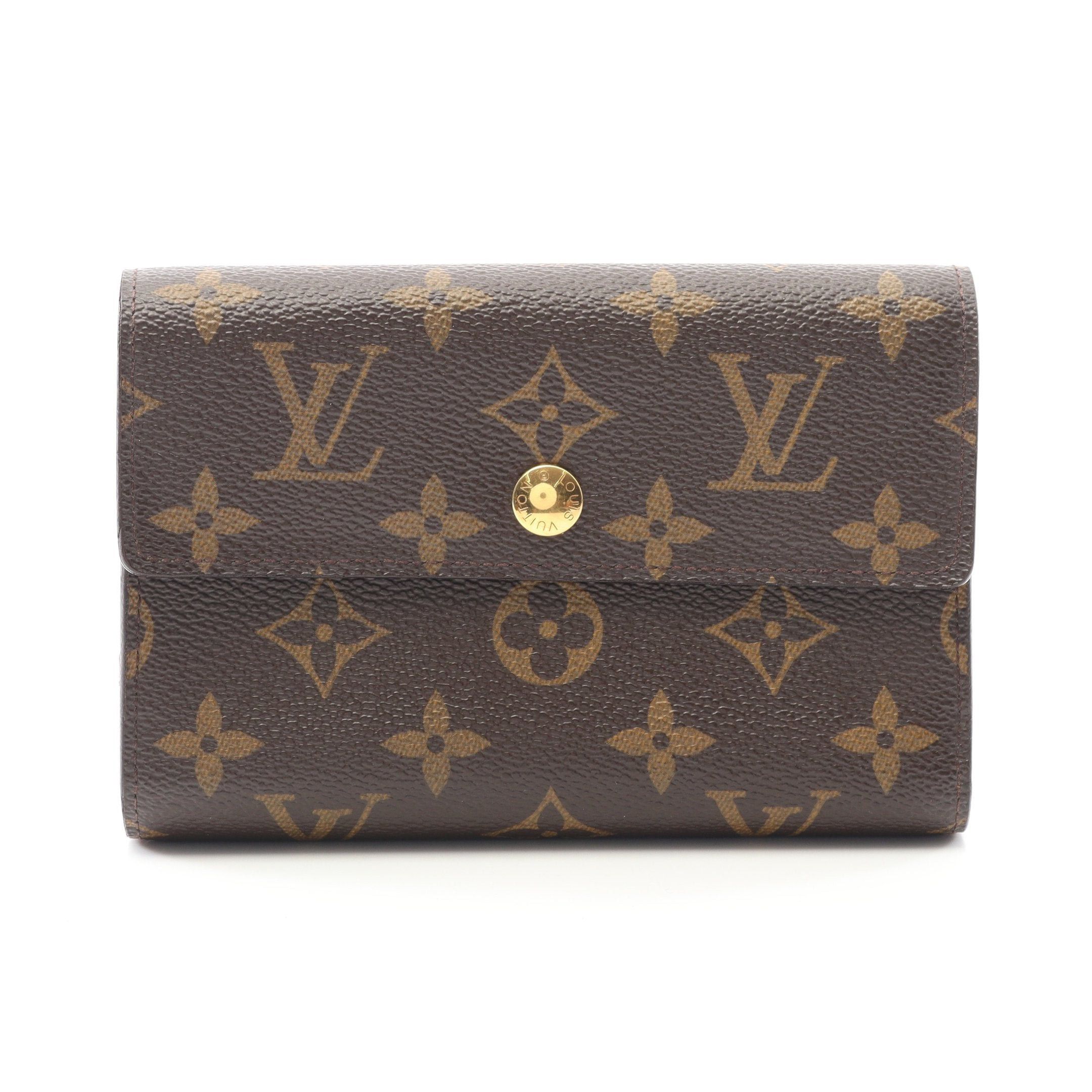 Louis Vuitton Portefeuil Alexandra Monogram Trifold Wallet Brown