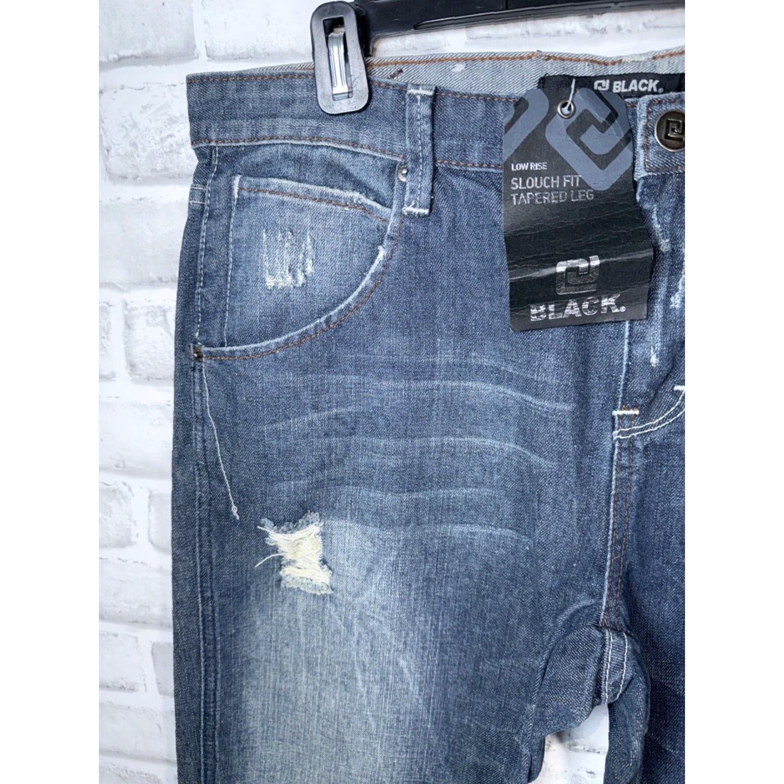 Vintage VINTAGE CJ BLACK Jeans Slouch Fit Tapered Leg Men 34x30 Blue Size US 34 / EU 50 - 4 Thumbnail
