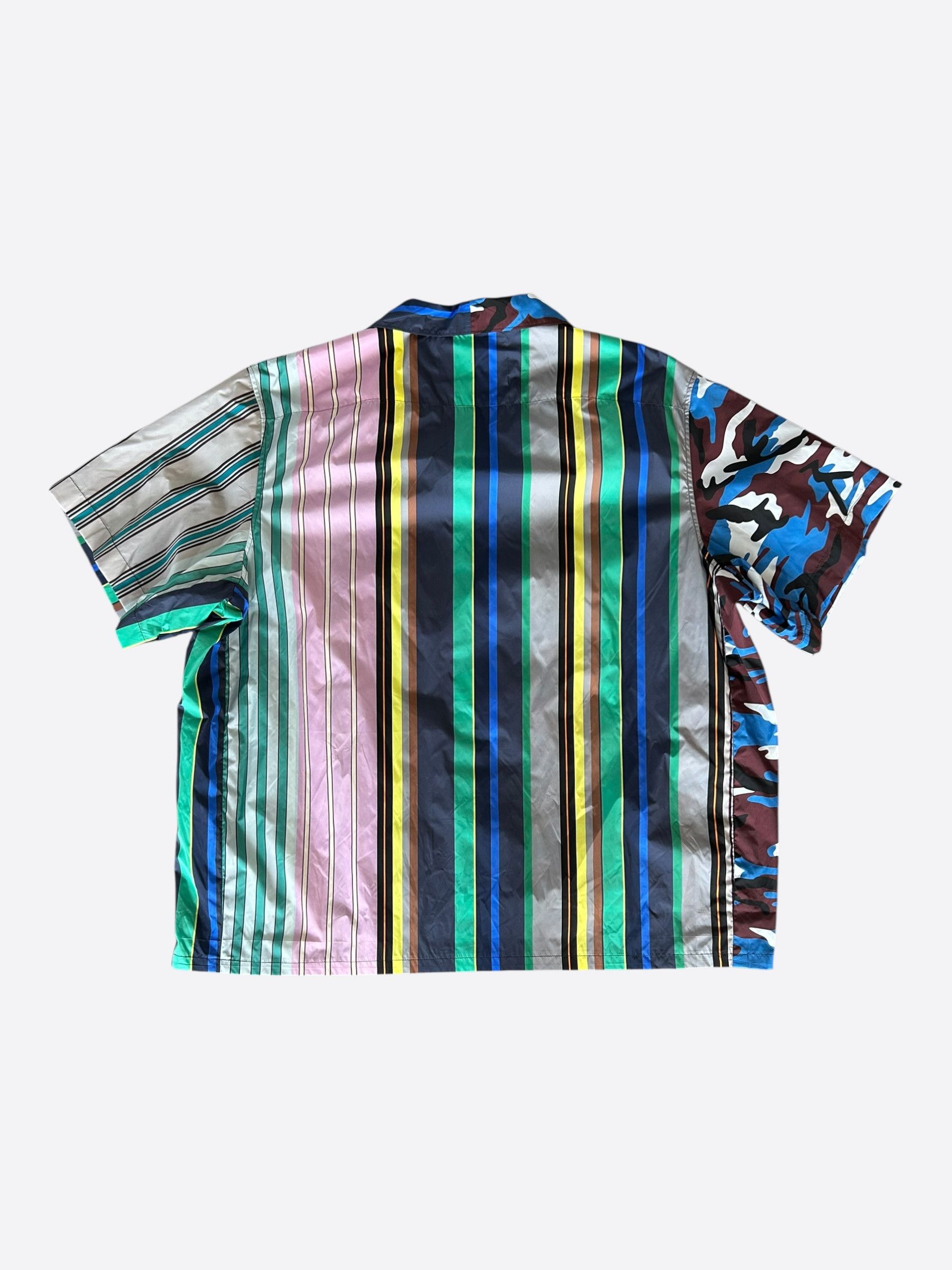 Prada Prada Camouflage & Multicolor Striped Button Up Shirt Size US XXL / EU 58 / 5 - 2 Thumbnail