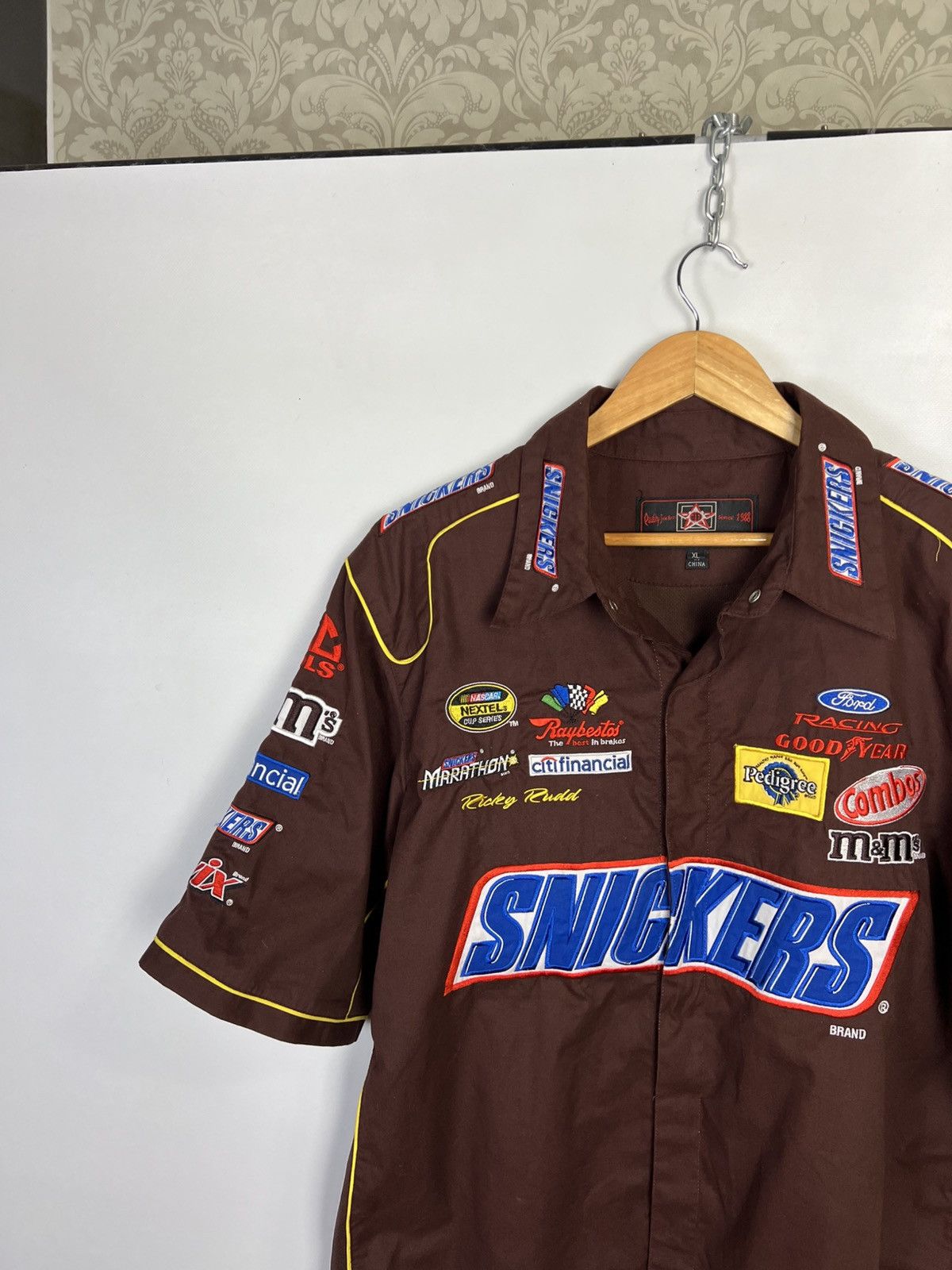 JH Design Vintage JH Design Snickers Moto Y2K brown Travis shirt Size US XL / EU 56 / 4 - 9 Thumbnail