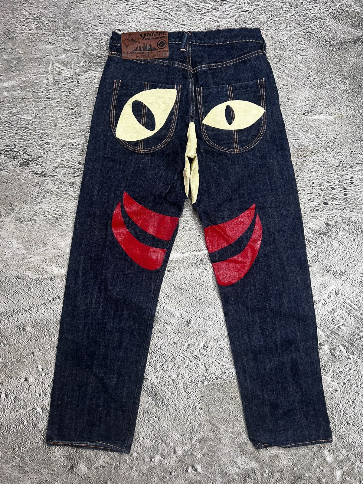 EVISU ヤマネハヤオキジーンズ Evisu EVISU Yamane Lovely Asian Genes Jeans | Grailed