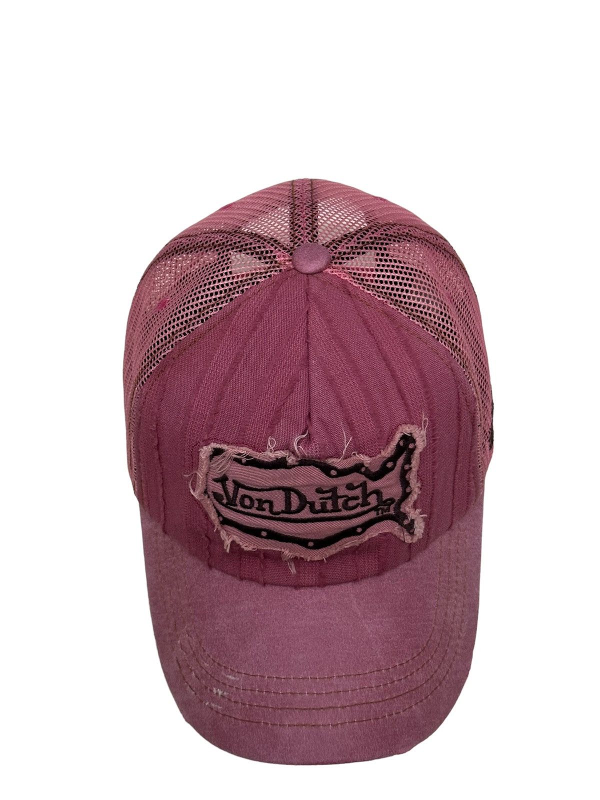 Von Dutch Von Dutch Destressed Design Trucker Hat Size ONE SIZE - 5 Thumbnail