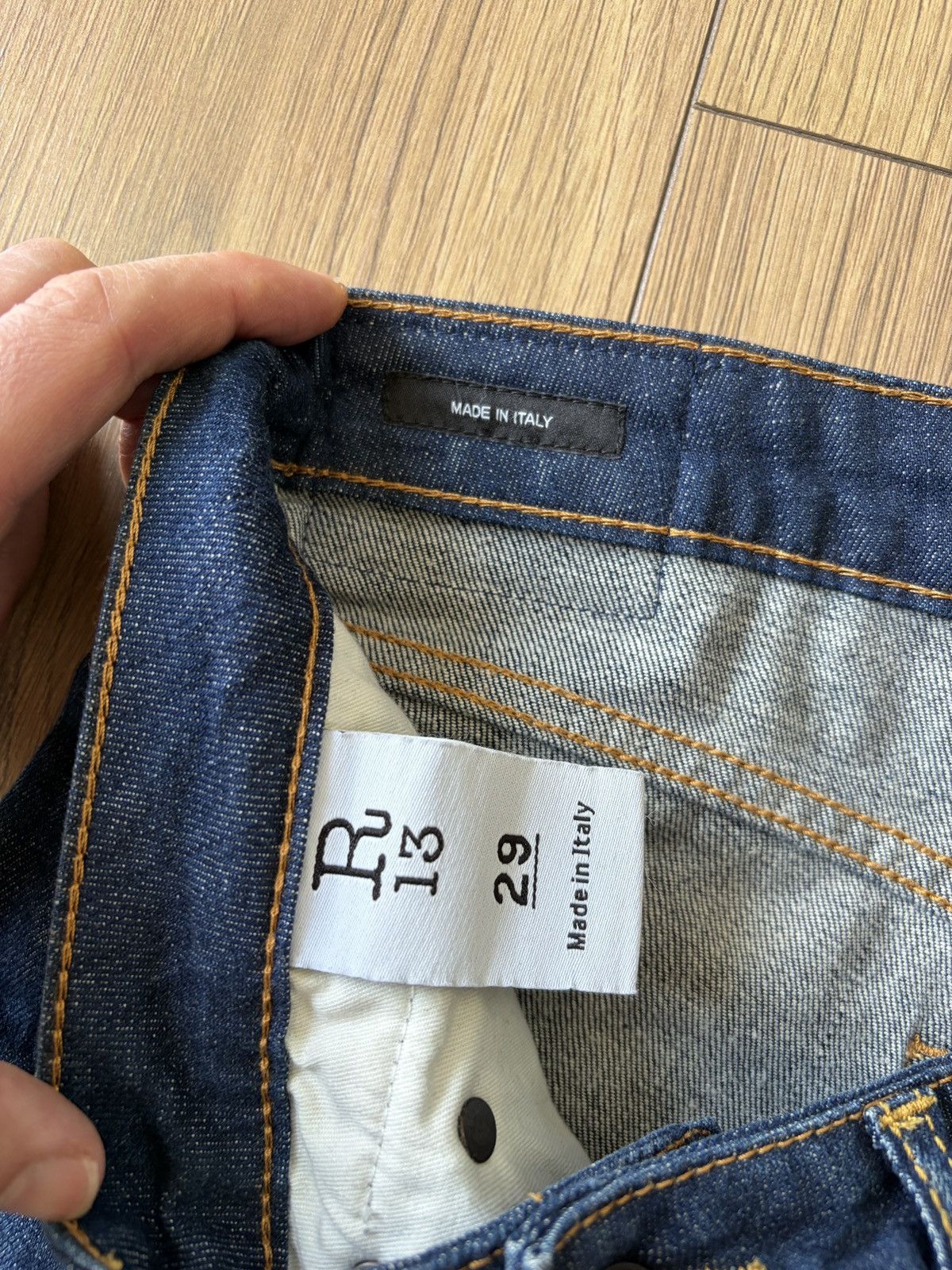 R13 R13 Boy Straight Howell Jeans Size 29" - 8 Thumbnail