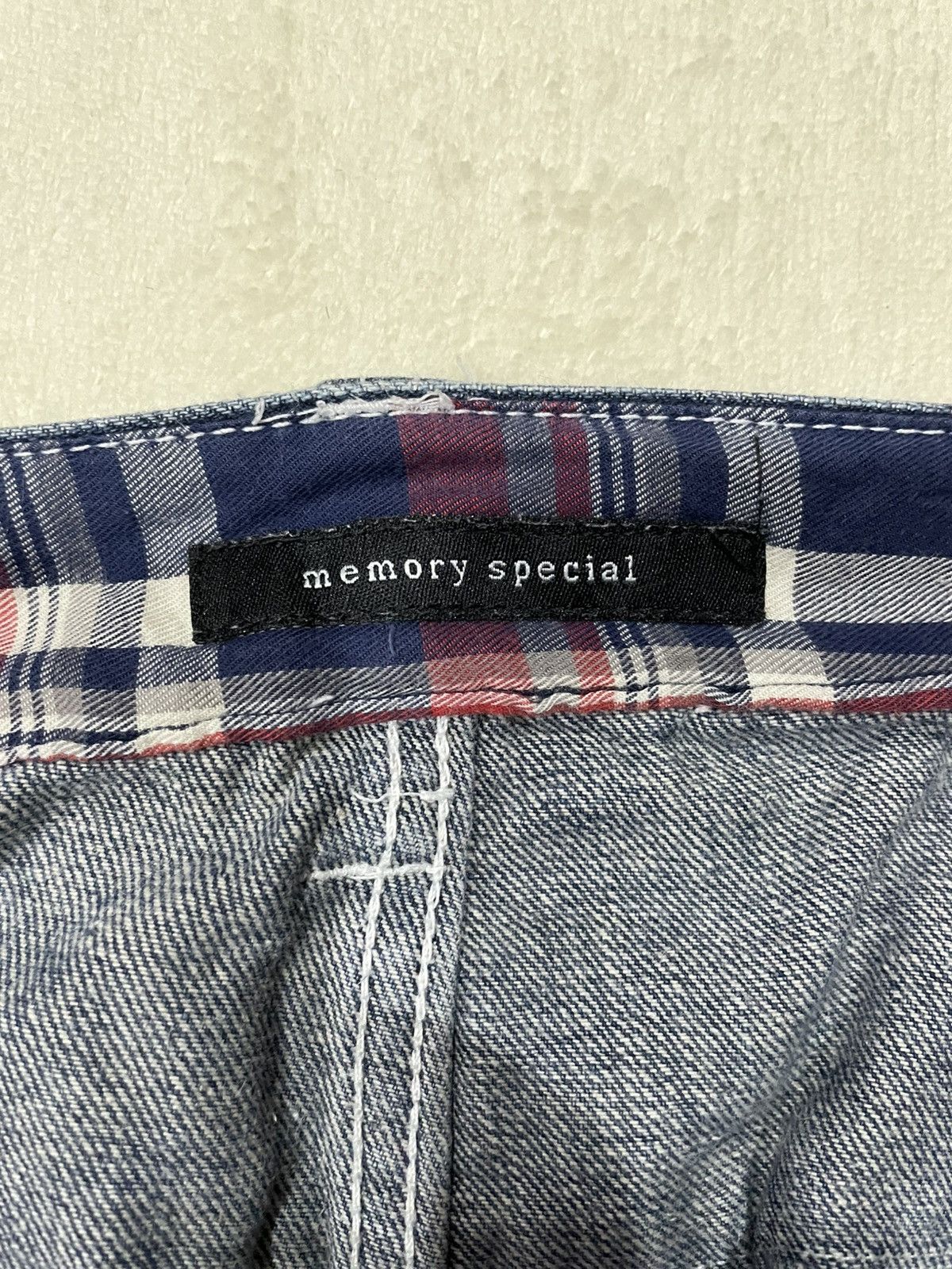 Japanese Brand Vintage Memory Special Double Waist Faded Dark Blue Jeans Size US 32 / EU 48 - 8 Thumbnail