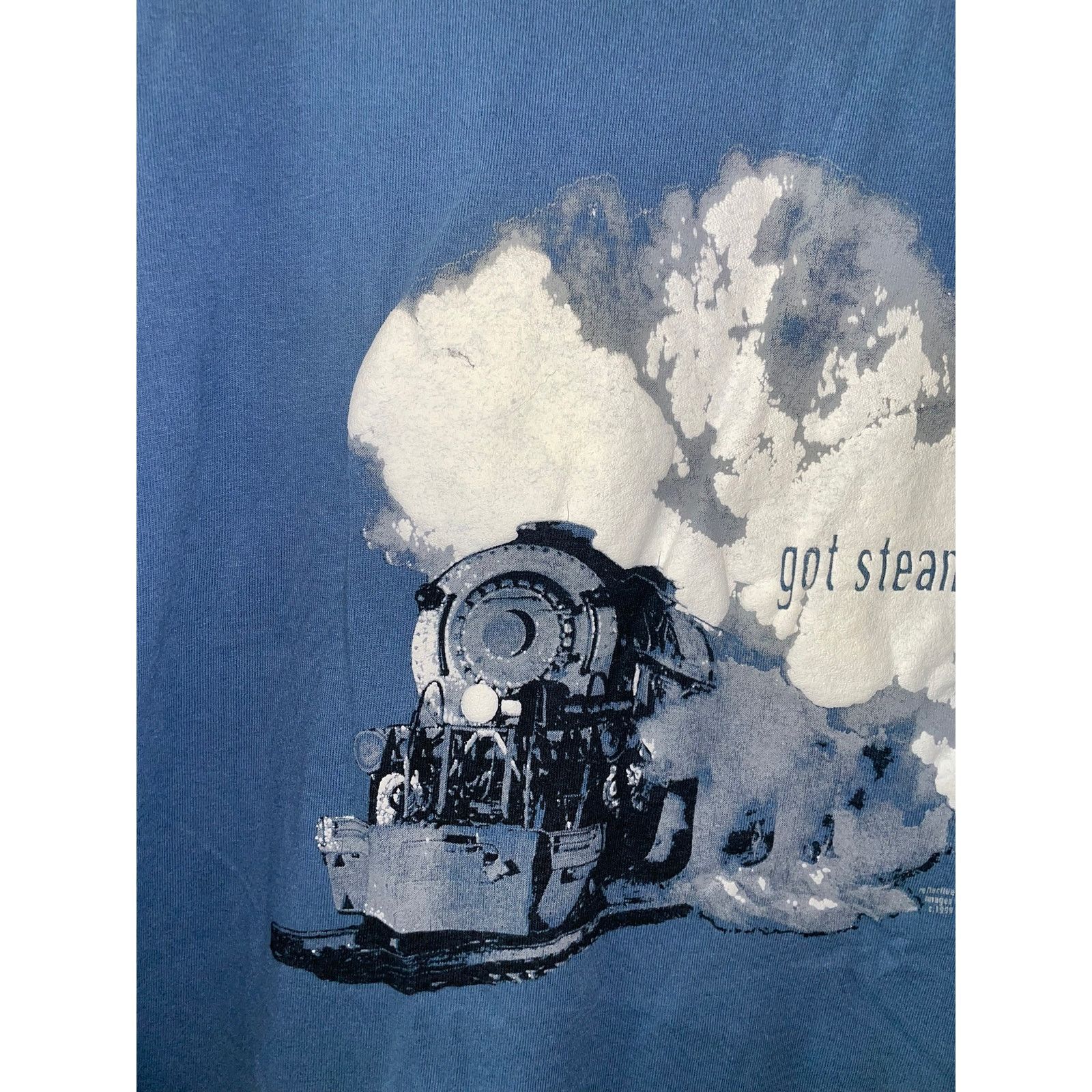 Gildan Vintage Train Shirt Got Steam McCormick stillman Blue Tee XL Size US XL / EU 56 / 4 - 2 Thumbnail