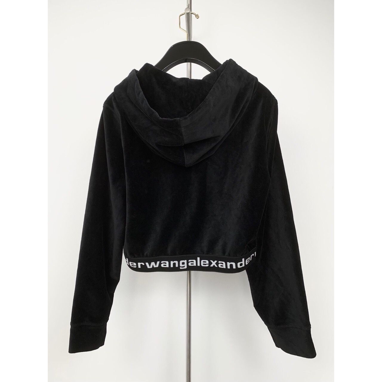 Alexander Wang Alexander Wang Black Cotton-Blend Logo Patch High-Waist Cord Size XXS / US 00 / IT 34 - 6 Thumbnail