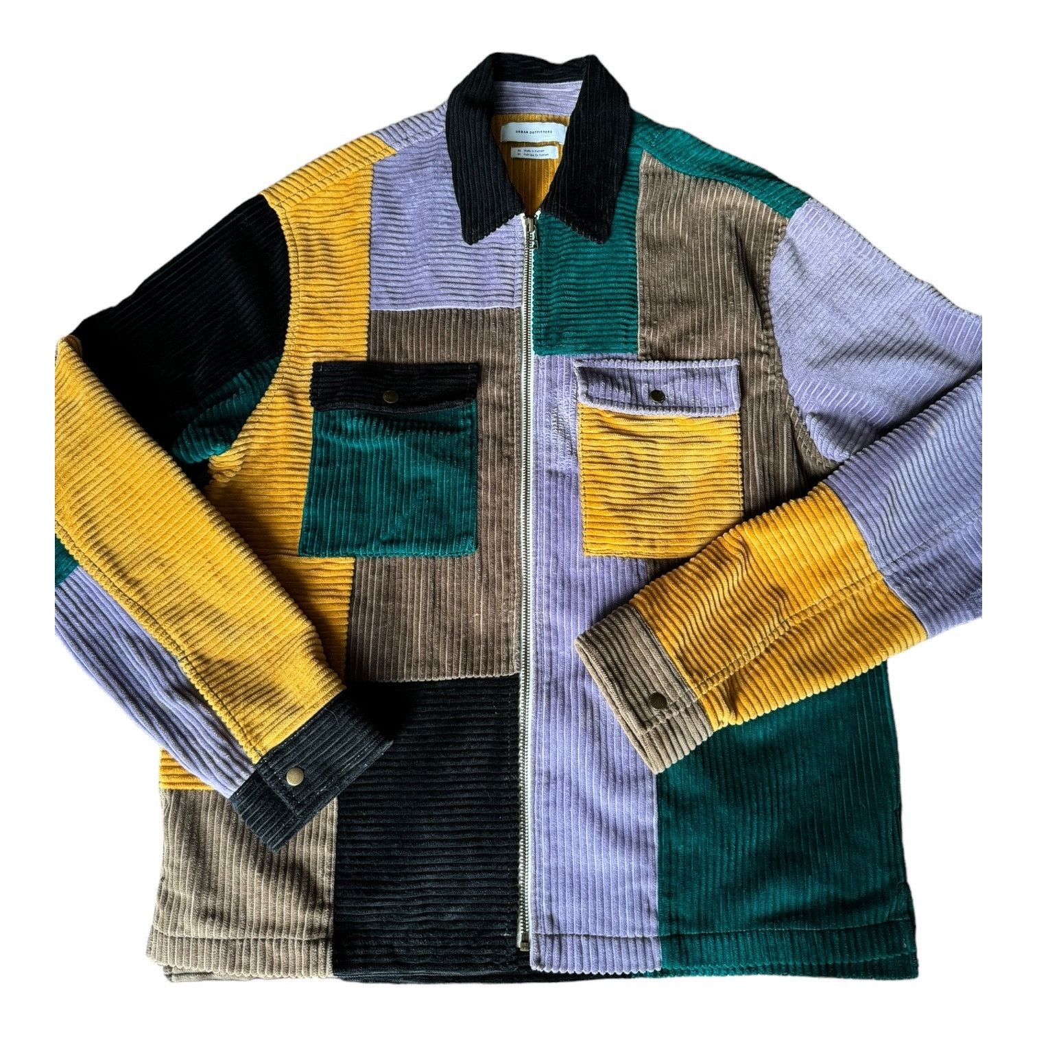 Urban Outfitters Urban outfitters UO Ryder Blocked Corduroy Zip Shirt medium Size US M / EU 48-50 / 2 - 1 Thumbnail