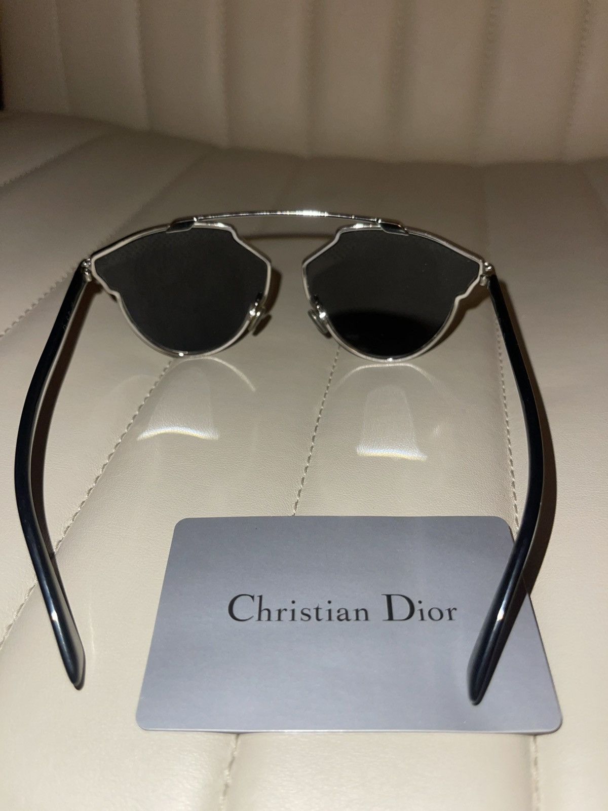 Christian Dior Monsieur Christian Dior Black and Silver Sunglasses Size ONE SIZE - 3 Thumbnail