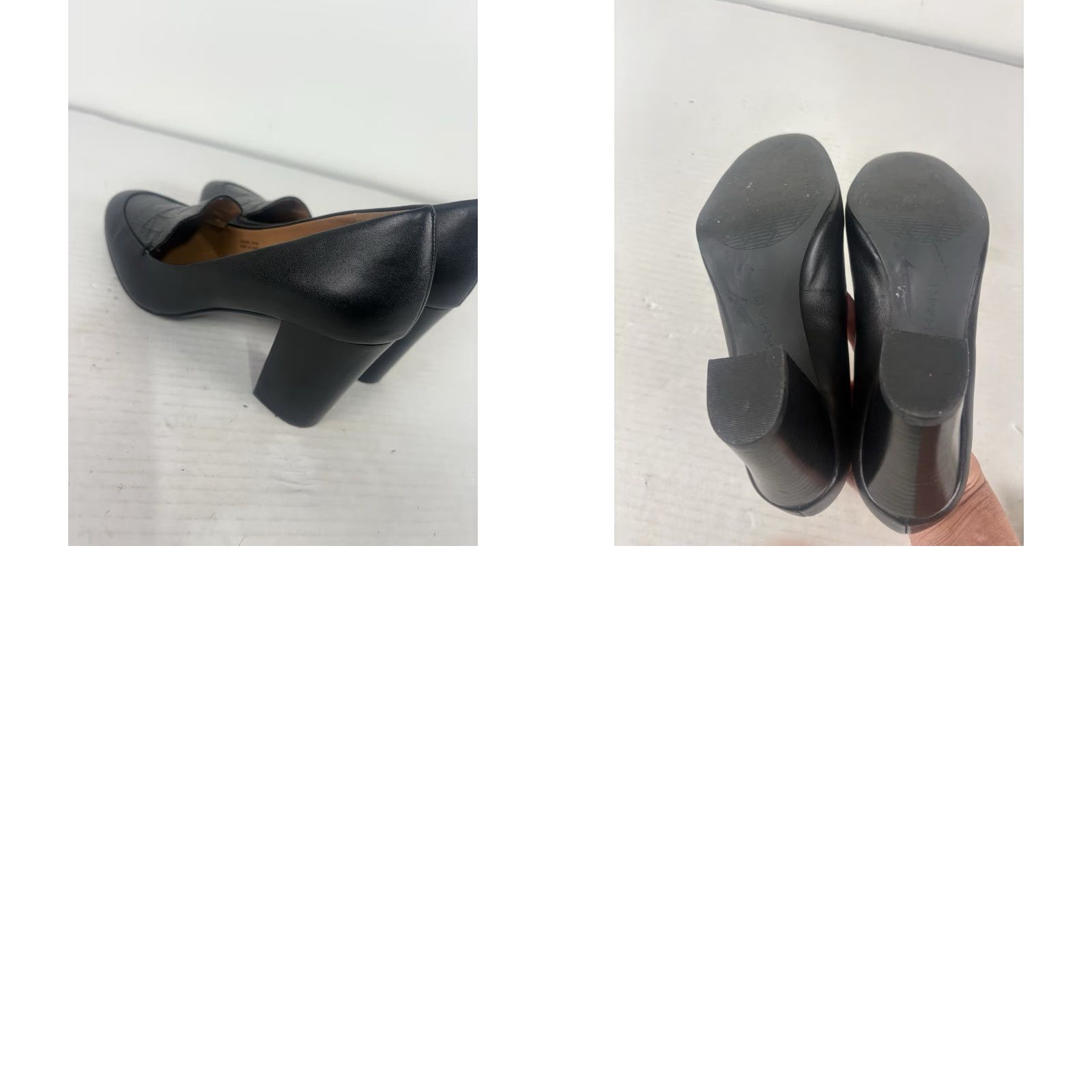 Vintage VINTAGE Tahari Fury Leather Block Heel Shoes Women’s Size 8M Black Stylish Modern Size US 8 / IT 38 - 8 Thumbnail