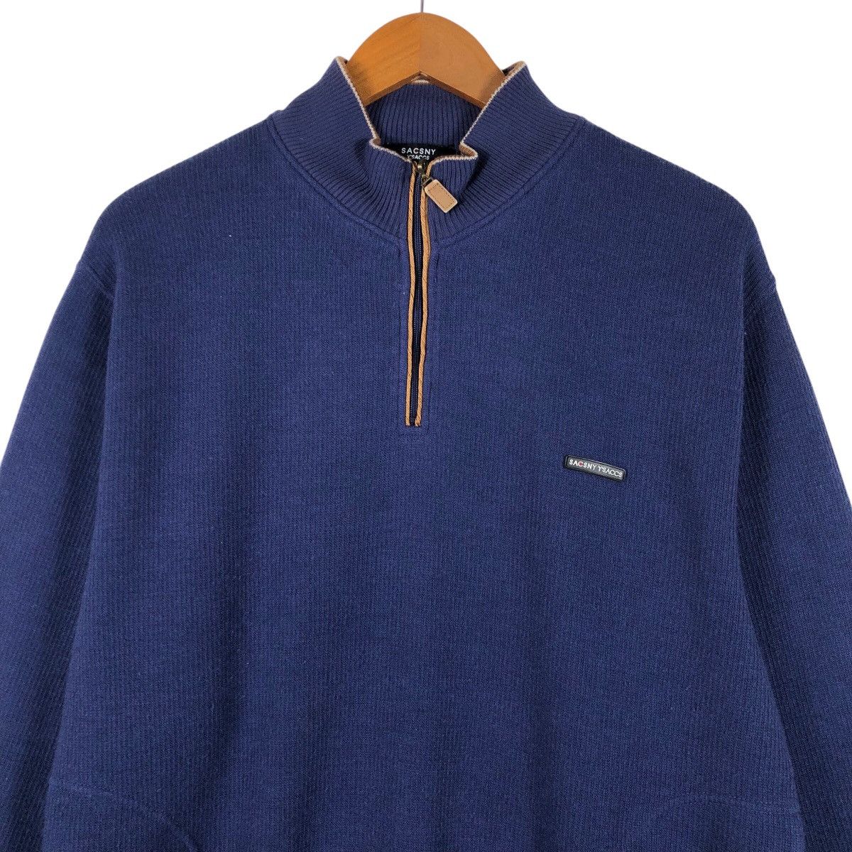 Yohji Yamamoto Yohji Yamamoto Y'Saccs Sacsny Half Zip Sweatshirt Size US L / EU 52-54 / 3 - 2 Thumbnail