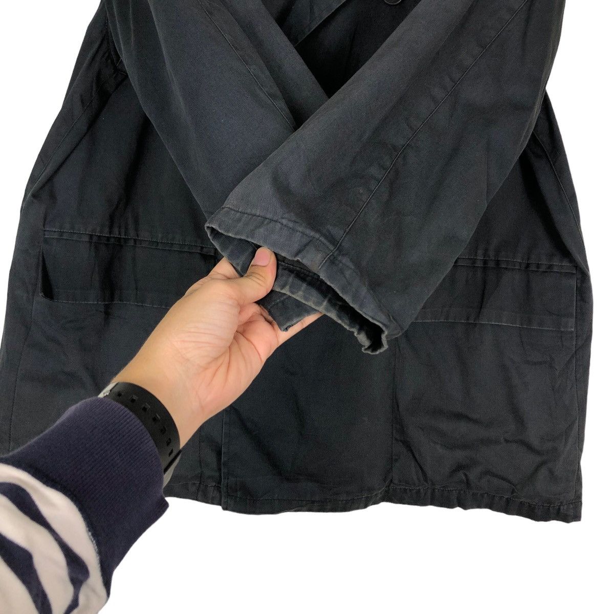 agnes b. 🔥Vintage Chore Jacket Agnes B. Double Breast Issey Miyake Size US M / EU 48-50 / 2 - 15 Thumbnail